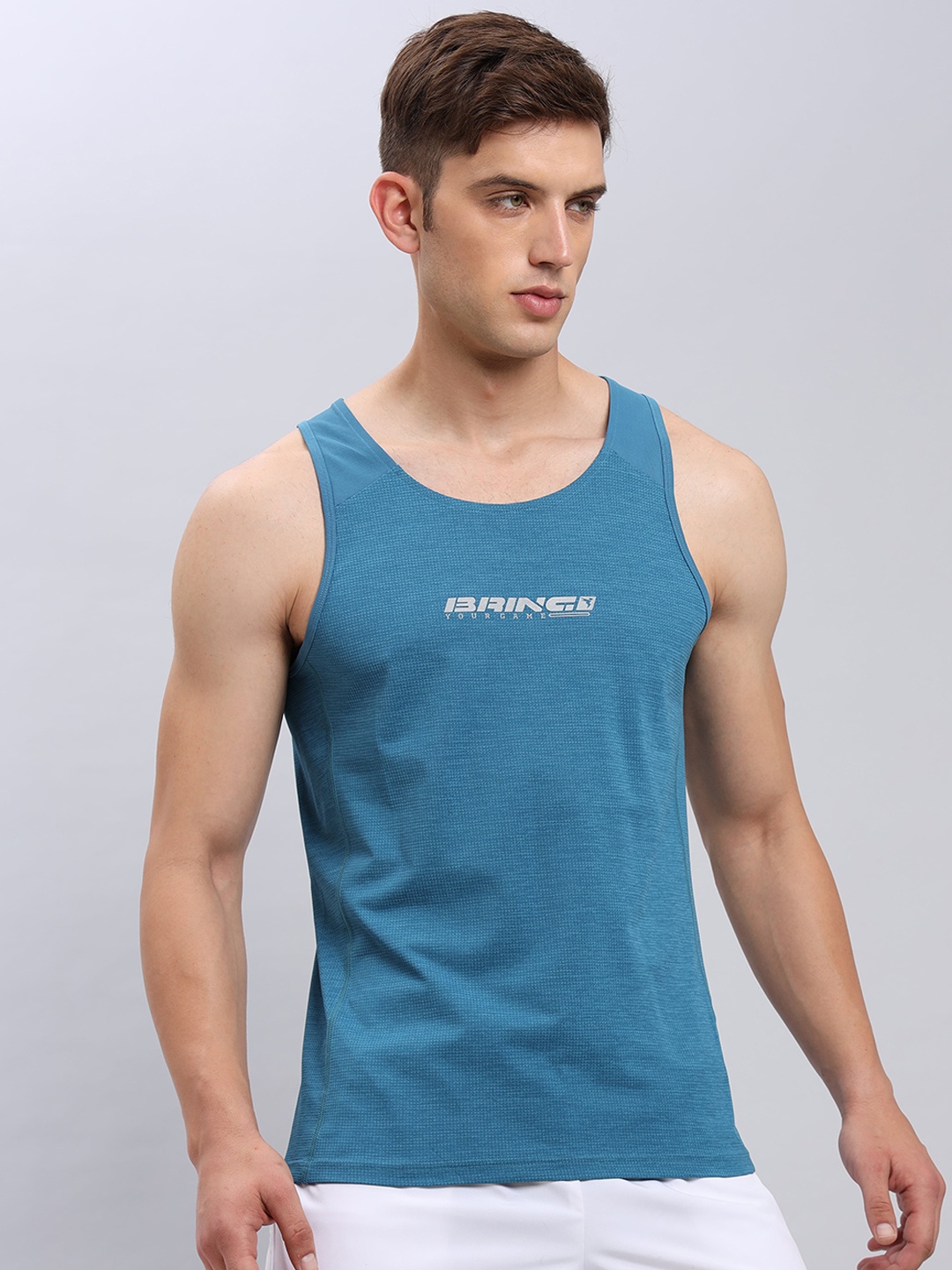 

Technosport Antimicrobial & Anti Odour Knitted Gym Vest, Teal