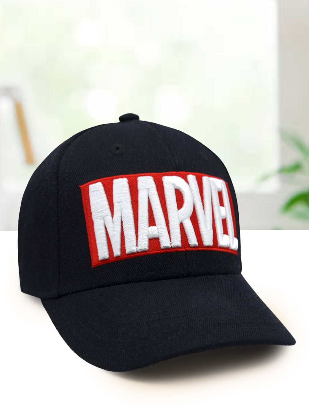 

Free Authority Young Men Marvel Comics Printed Pure Cotton Baseball Cap, Black