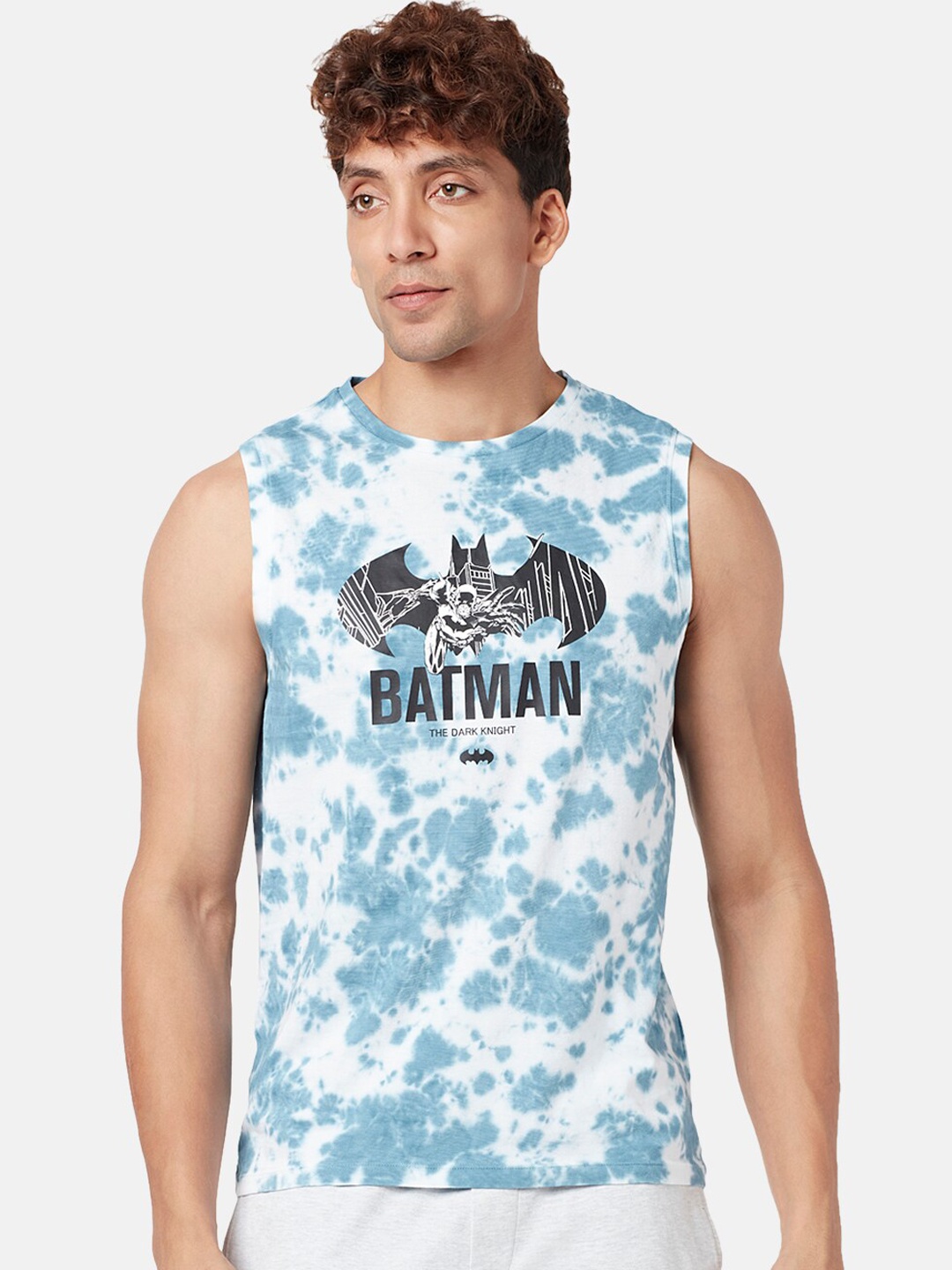 

SF JEANS by Pantaloons Superhero Batman Graphic Printed Cotton T-Shirt, Navy blue
