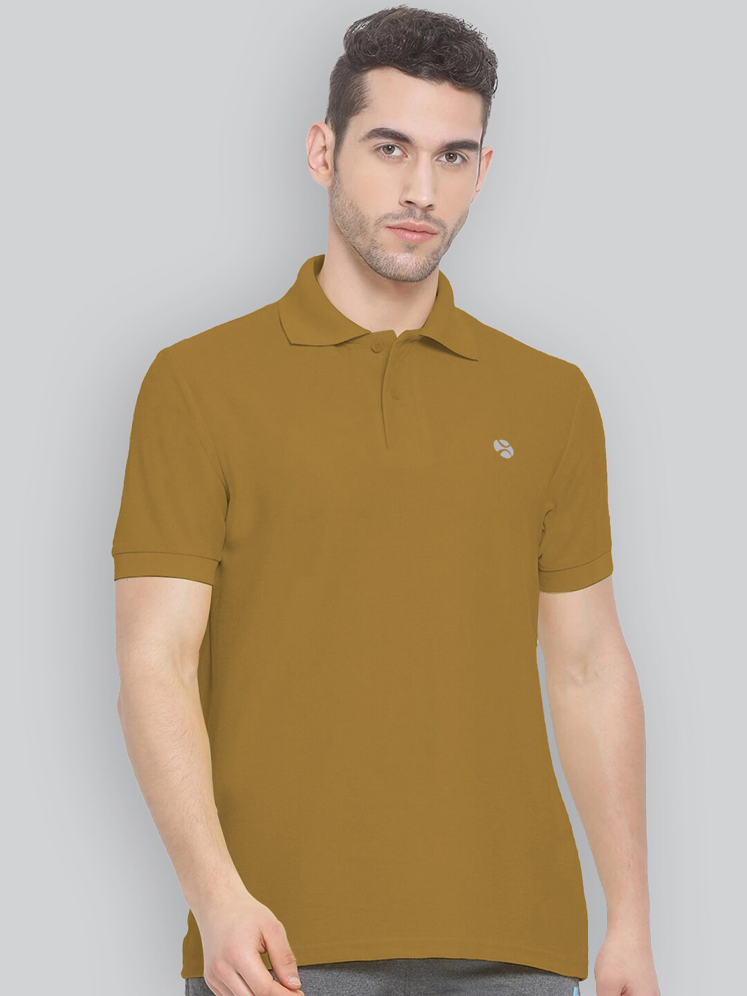 

LUX NITRO Polo Collar Anti Odour T-shirt, Brown