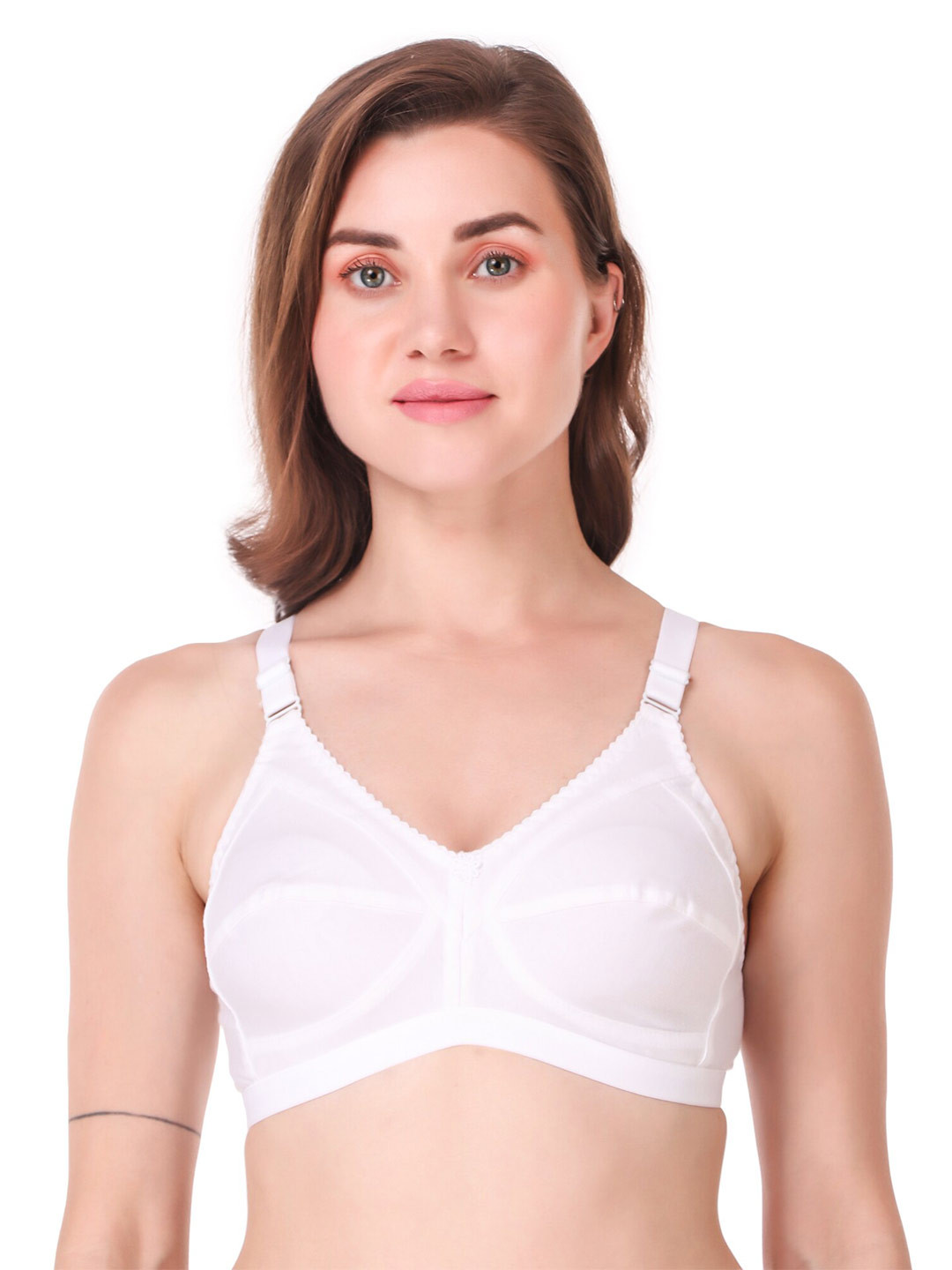 

Piylu Full Coverage Super Support Bra, White