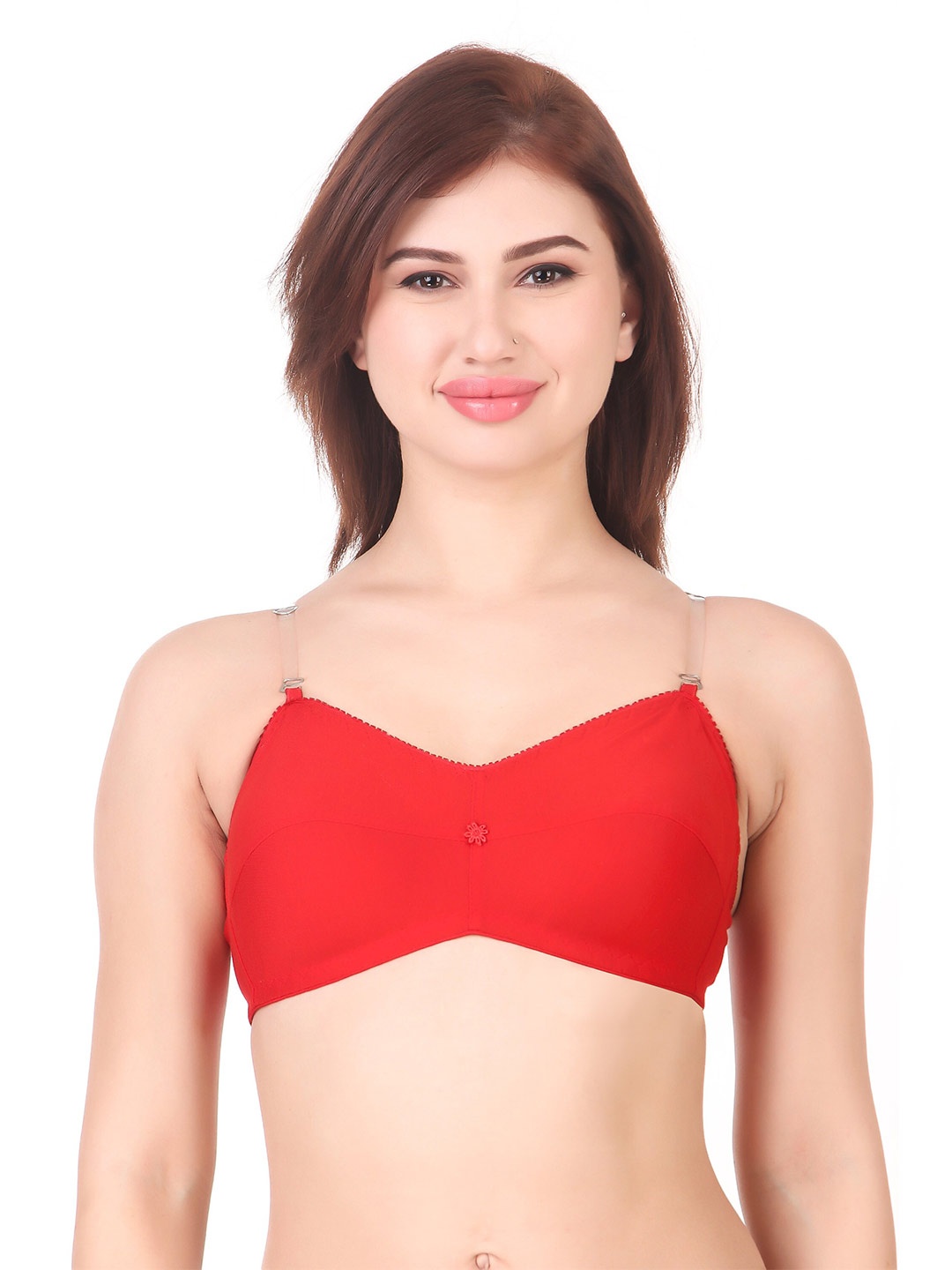 

Piylu Medium Coverage Super Support Bra, Red