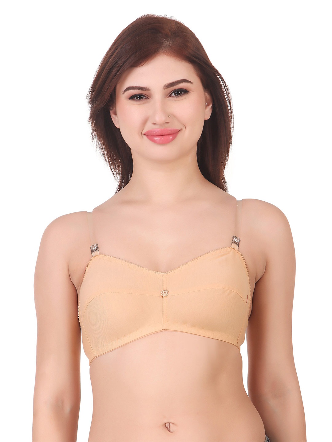 

Piylu Medium Coverage All Day Comfort Non Padded Bra, Beige