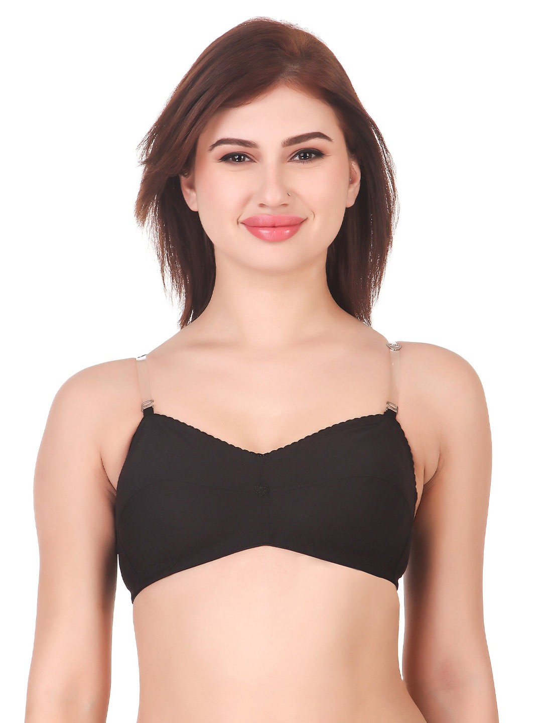 

Piylu Medium Coverage All Day Comfort Everyday Bra, Black