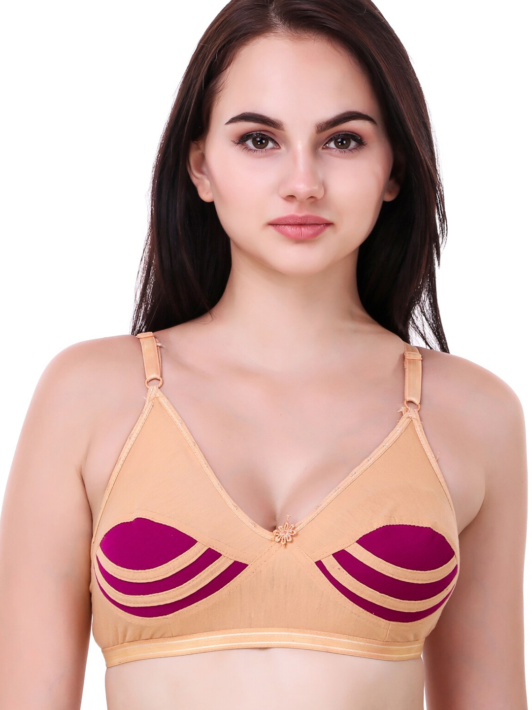 

Piylu Colourblocked Medium Coverage Everyday Bra, Beige