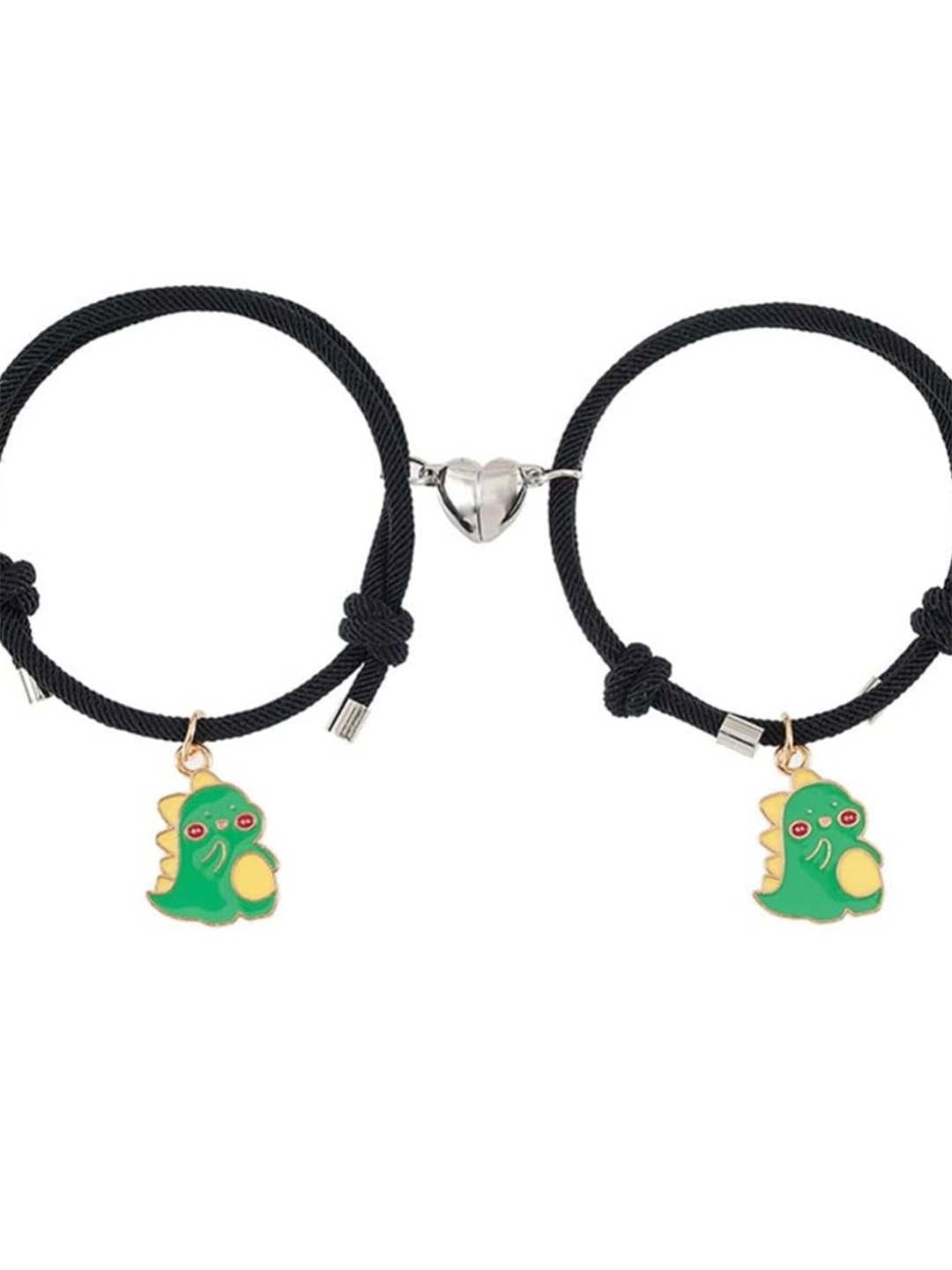 

EL REGALO Women Set Of 2 Charm Bracelet, Green