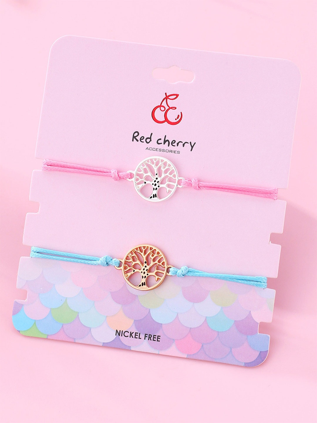 

EL REGALO Girls Set Of 2 Wraparound Bracelet, Blue