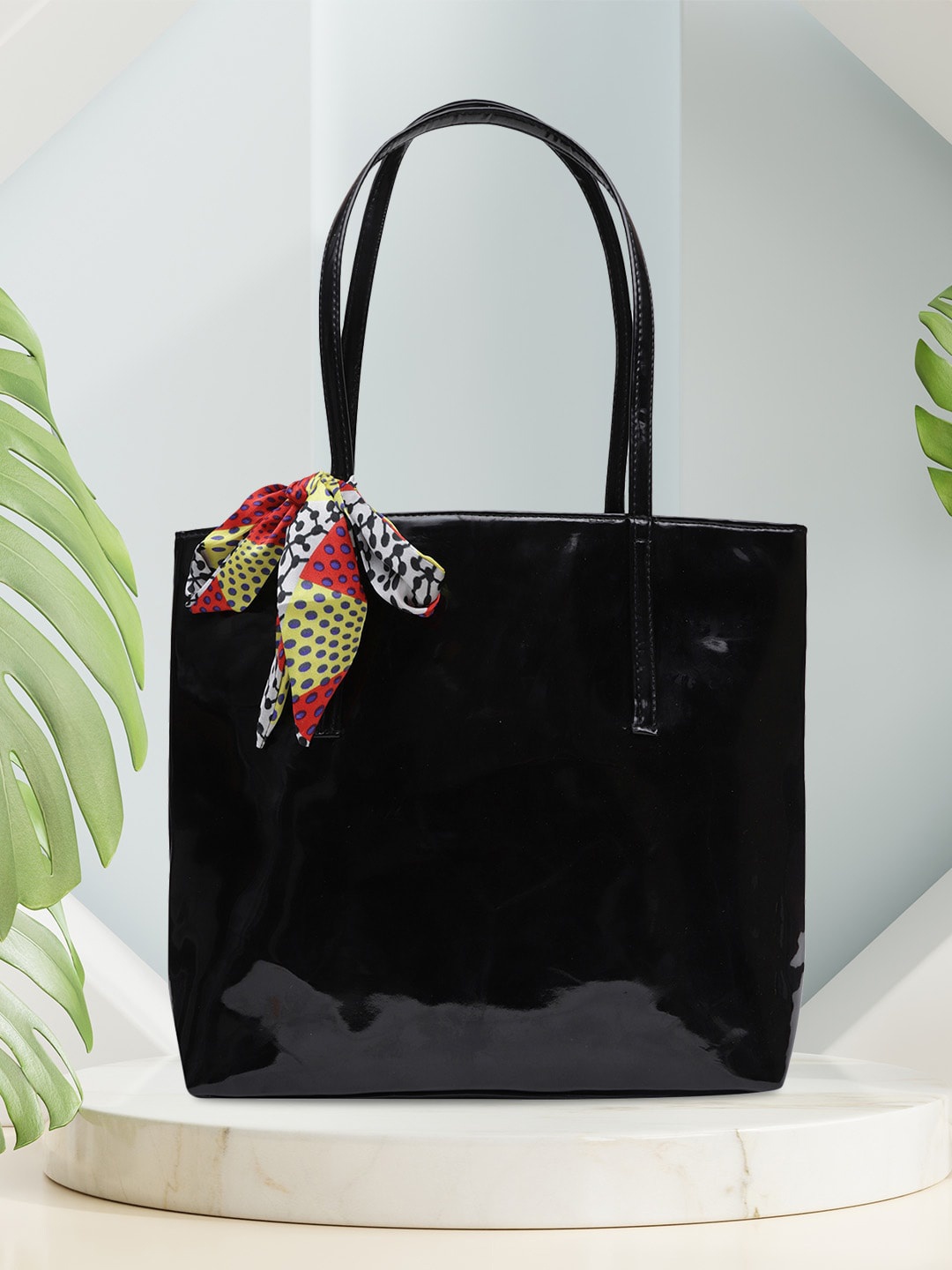 MINI WESST Oversized Shopper Tote Bag, Black
