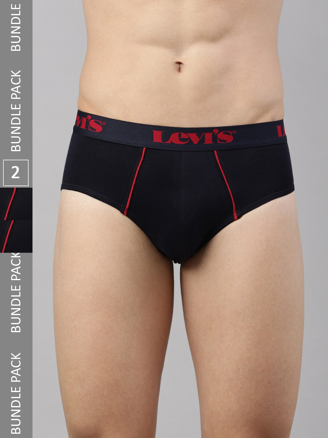 

Levis Set Of 2 Solid Briefs, Black
