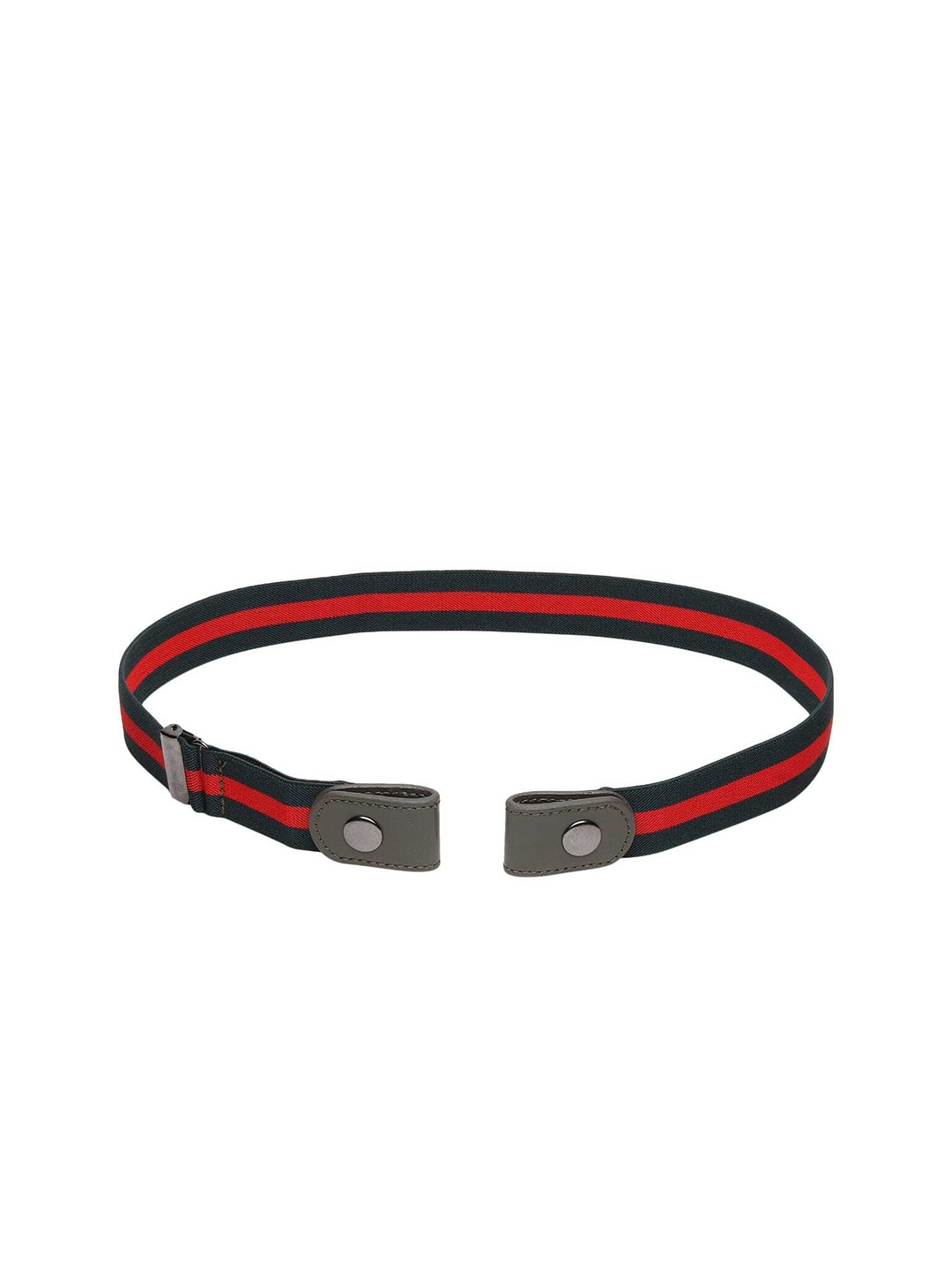 

Mast & Harbour Women Red Striped Belt with Interlock Closure