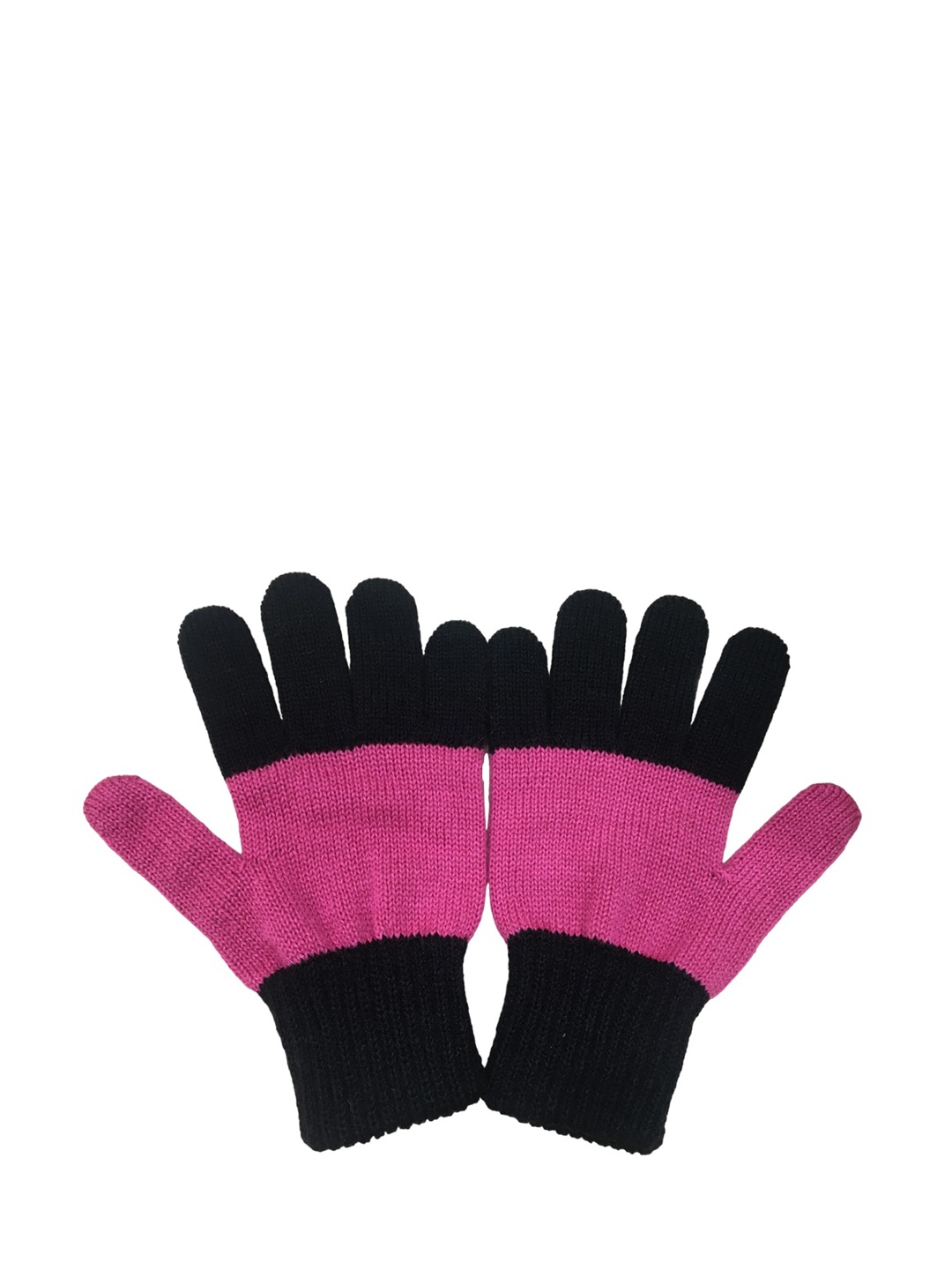 

Gajraj Women Woolen Gloves, Black