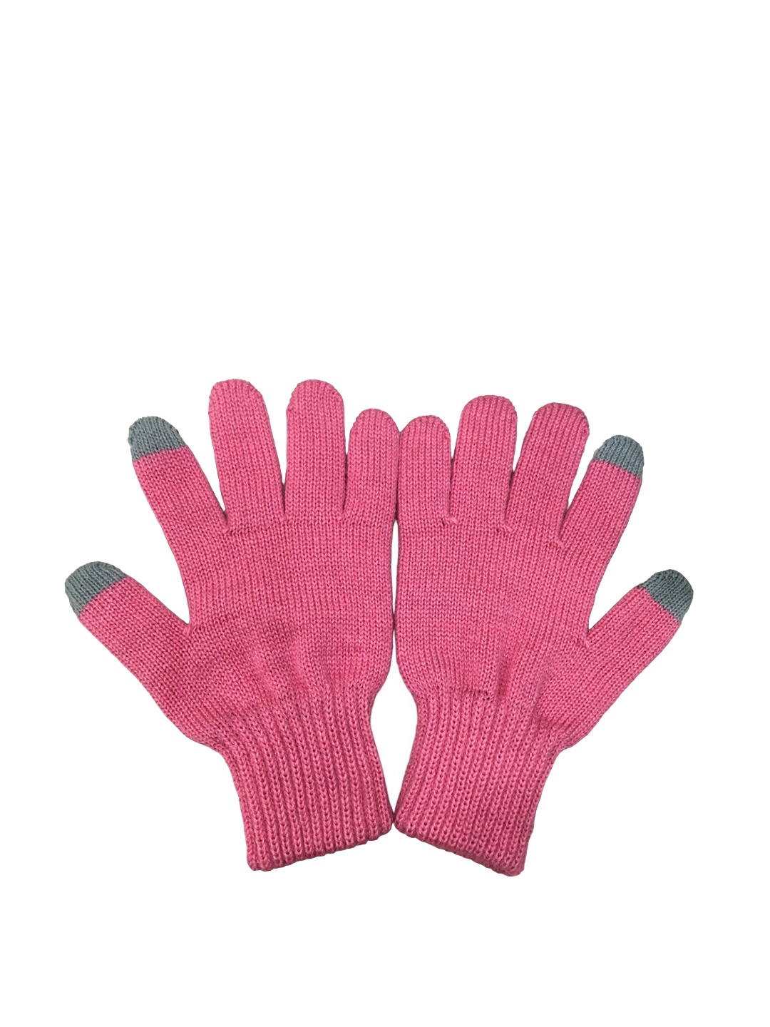 

Gajraj Women Touchscreen Finger Woolen Gloves, Pink