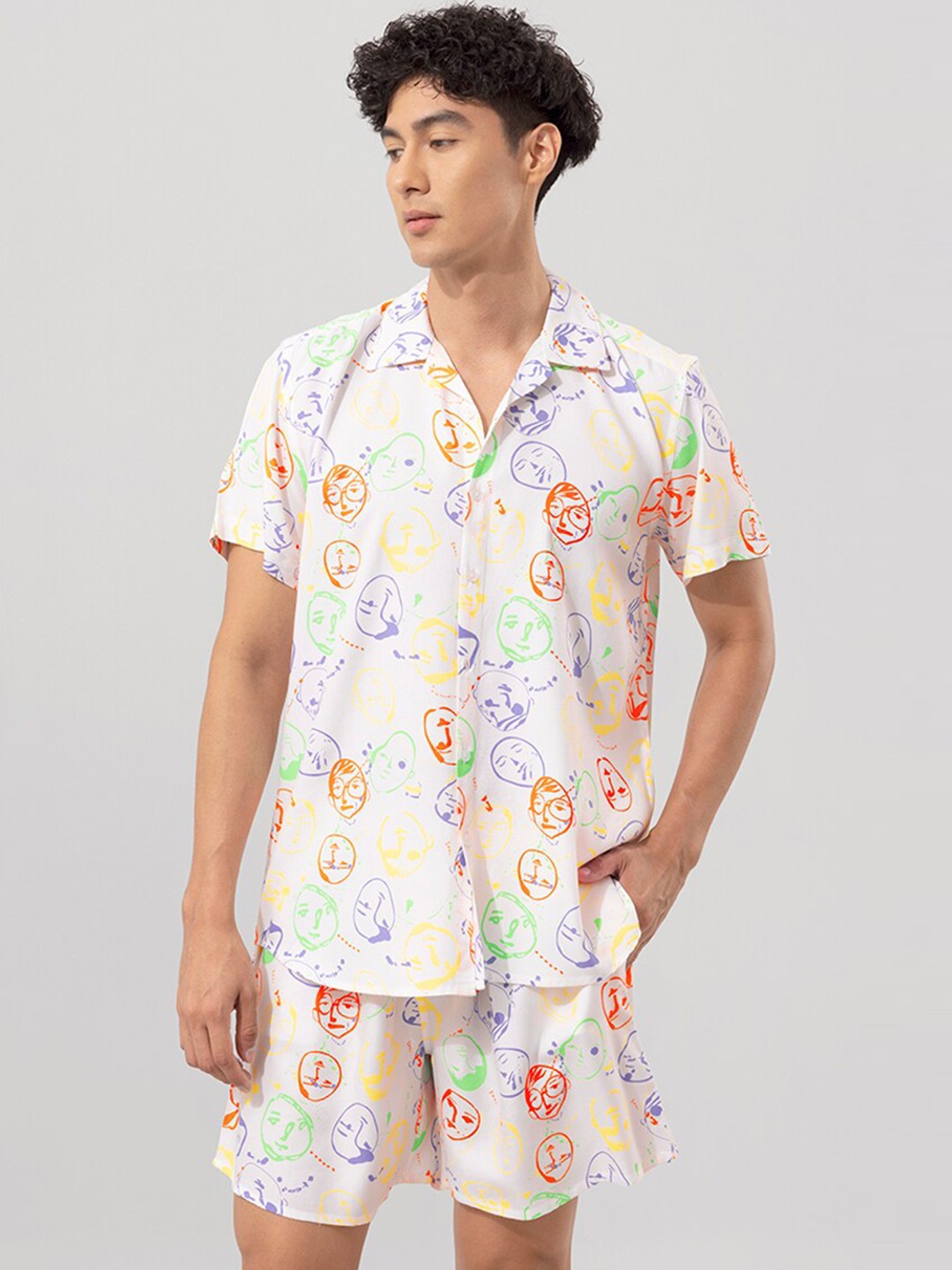 

Snitch Printed Co-Ords, Cream