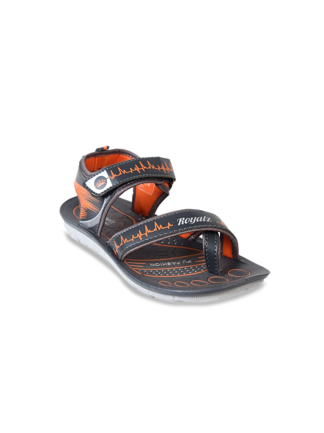 

Ajanta Boys Colorblocked Sports Sandals, Grey