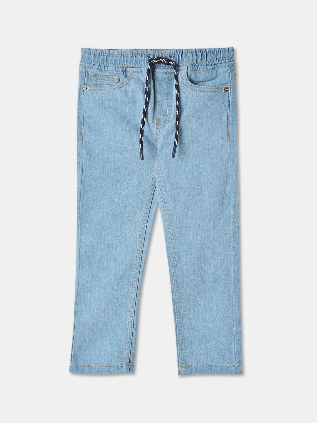 

R&B Boys Mid-Rise Casual Jeans, Blue