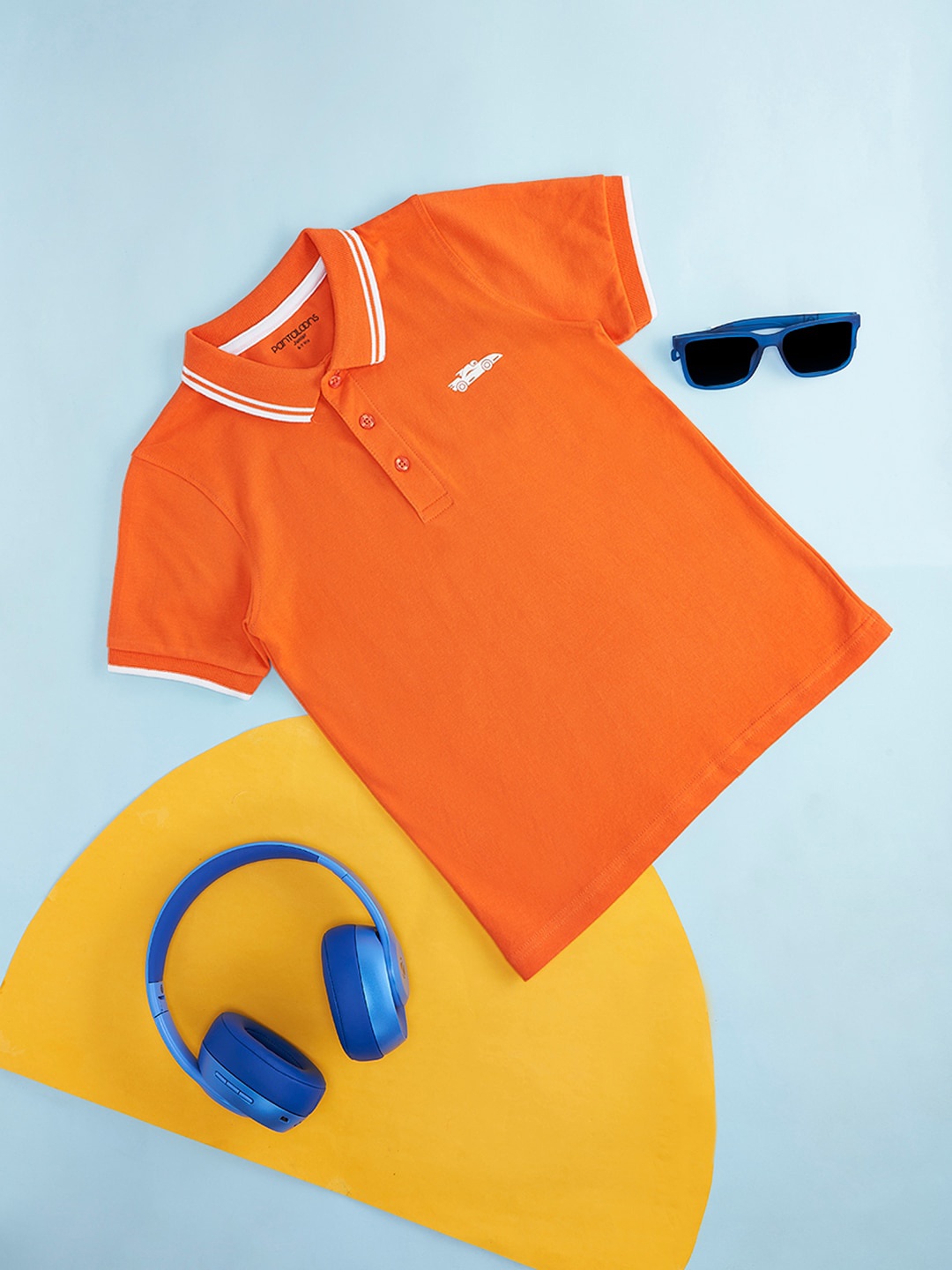 

Pantaloons Junior Boys Cotton T-shirt, Coral
