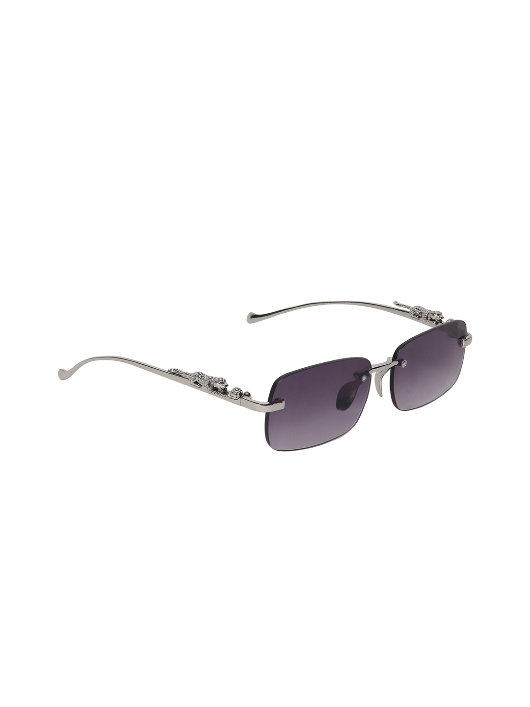 

ALIGATORR Rimless Square Sunglasses with UV Protected Lens AGR_CARTR_NIK, Grey
