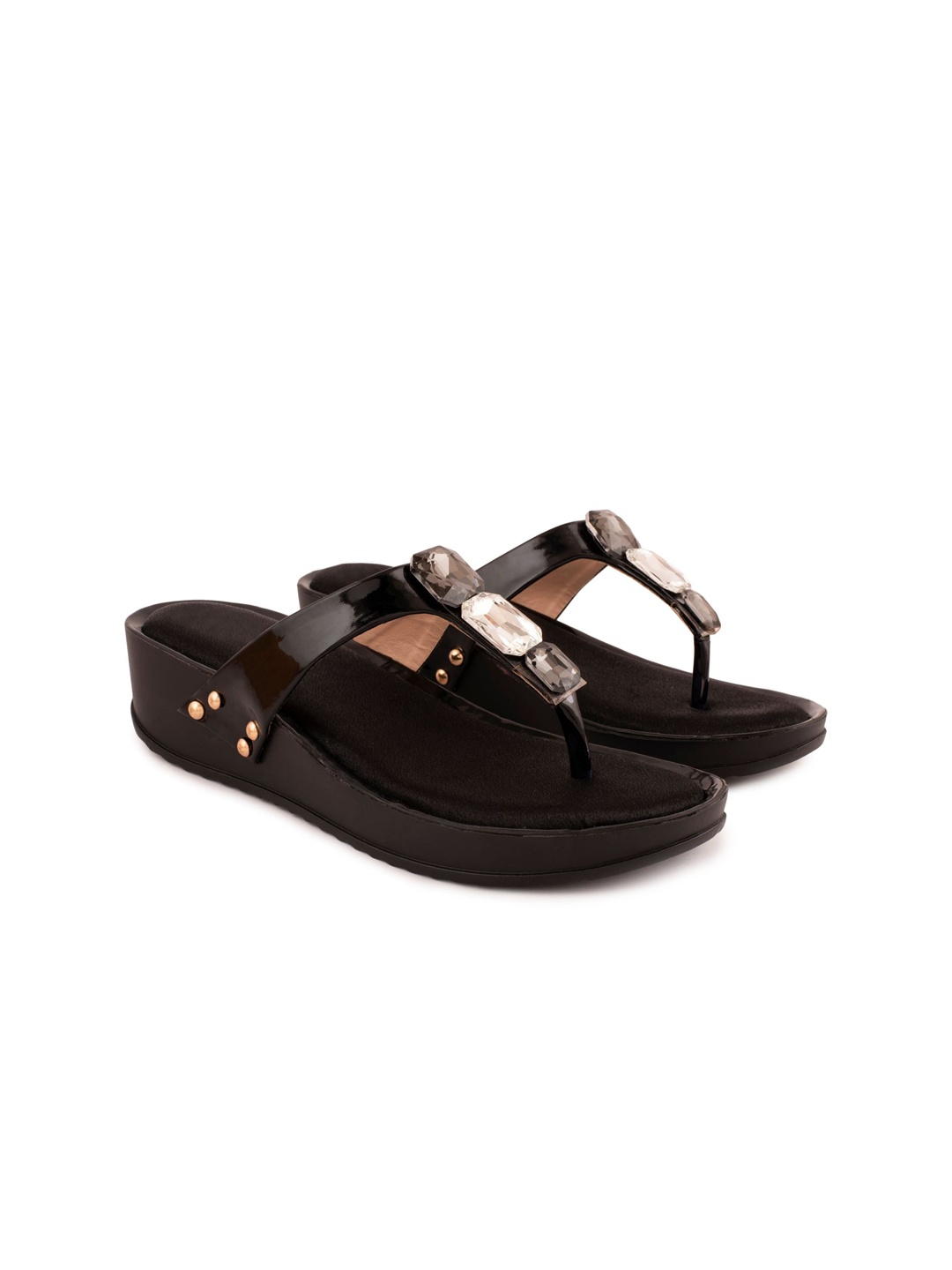 

DEAS Embellished Comfort Heels, Black