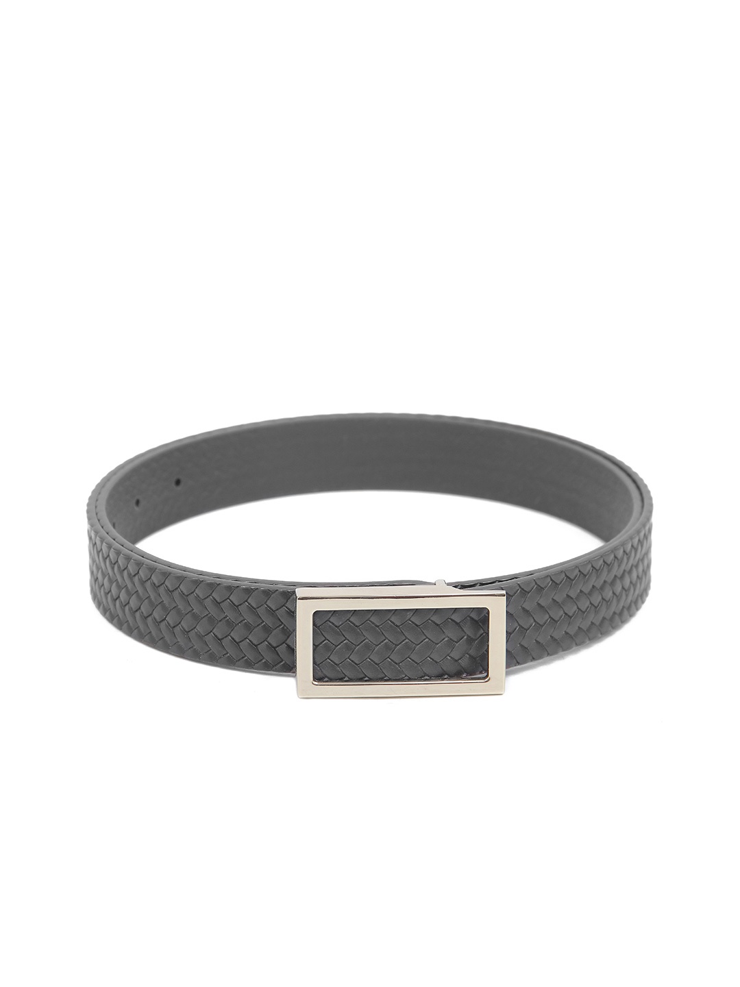 

Calvadoss Boys Textured Leather Belt, Black