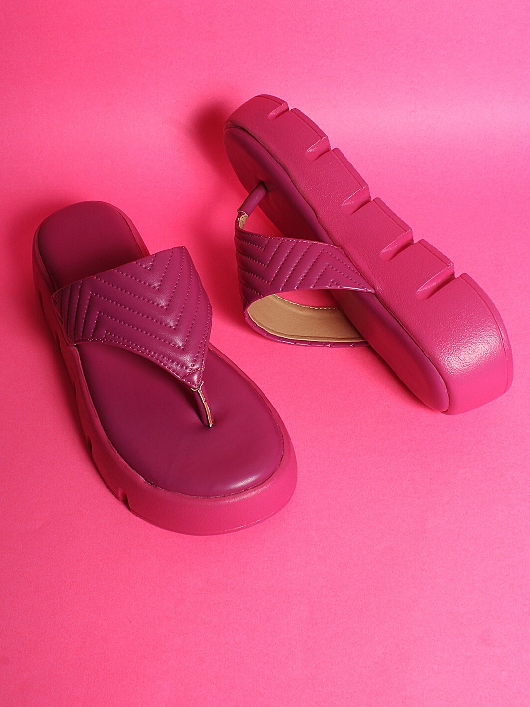 

Lavie Perforated Flatform Heels, Pink