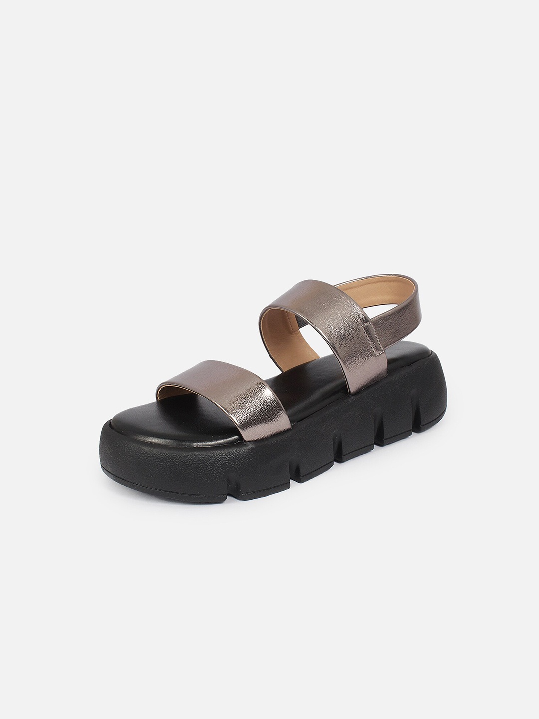 

Lavie Open Toe Flatform Heels, Metallic