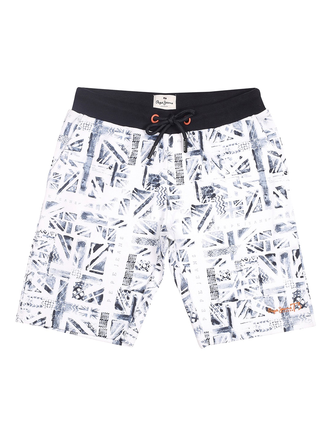 

Pepe Jeans Boys Geometric Printed Casual Shorts, Navy blue