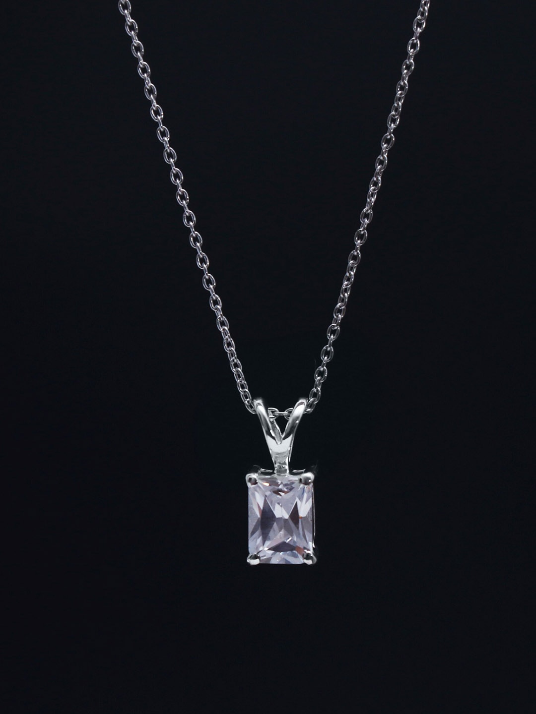 

HIFLYER JEWELS Sterling Silver CZ-Studded Pendant