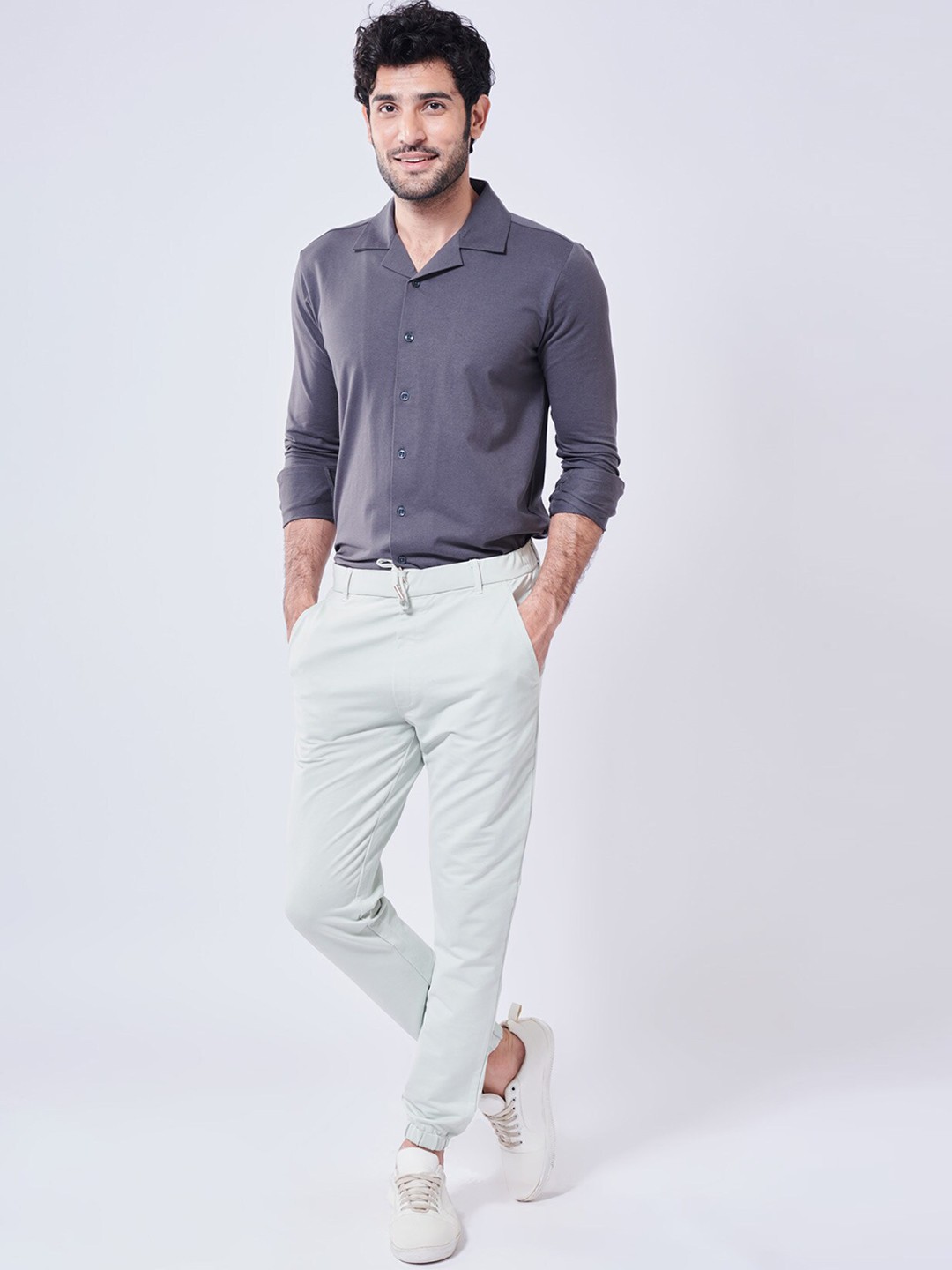 

Beyours The Easy Pants Men Comfort Chinos Trousers, Silver