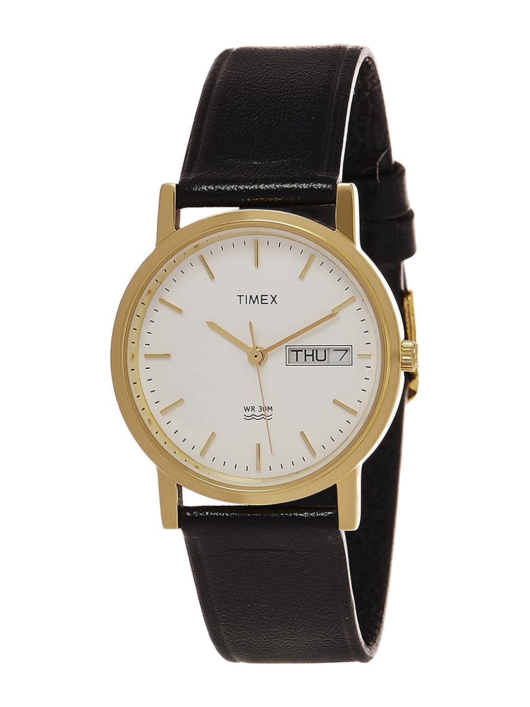 

Timex Men Dial & Leather Straps Analogue Watch A500-FLEX, White