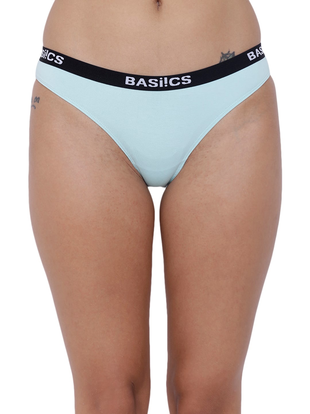 

BASIICS by La Intimo Women Grey Solid Bikini Briefs BCPBR08, Sea green