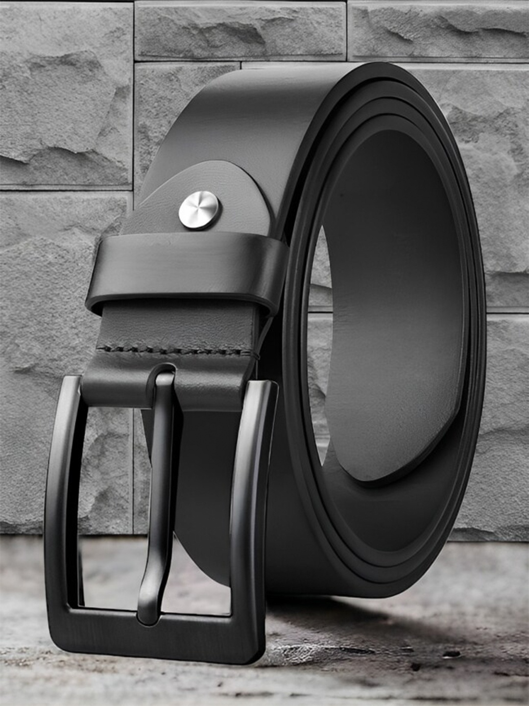 

Kastner Men Black Leather Formal Belt