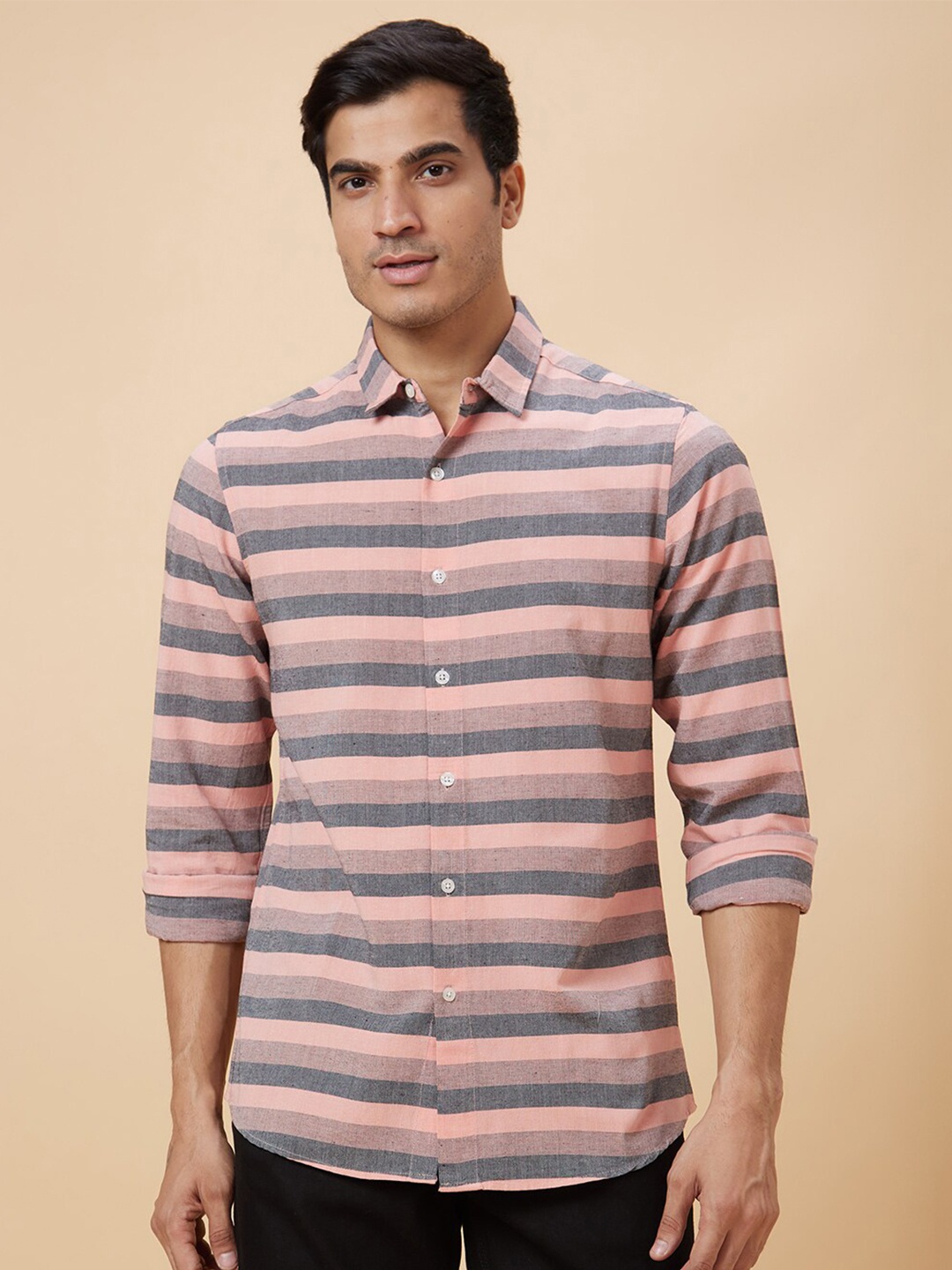 

Globus Coral Stripes Pure Cotton Casual Shirt