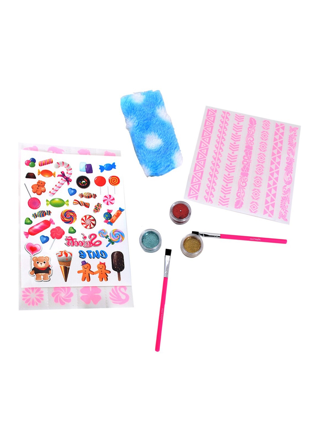 

Mirada Girls 50 Pieces Sparkle Tattoo Kit, Black