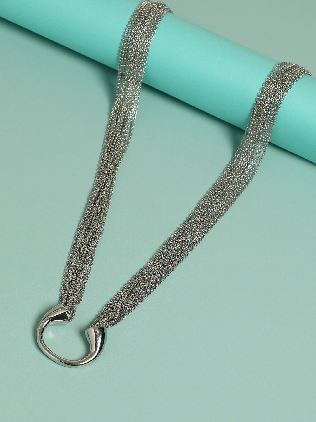 

SOHI Women Metal Ponytail Holders, Silver