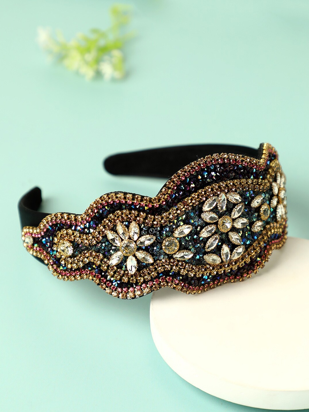 

SOHI Women Embellished Hairband, Blue