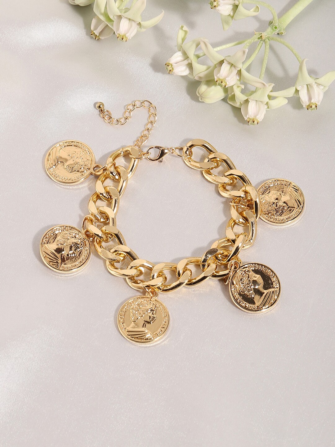 

SOHI Women Gold-Plated Link Bracelet