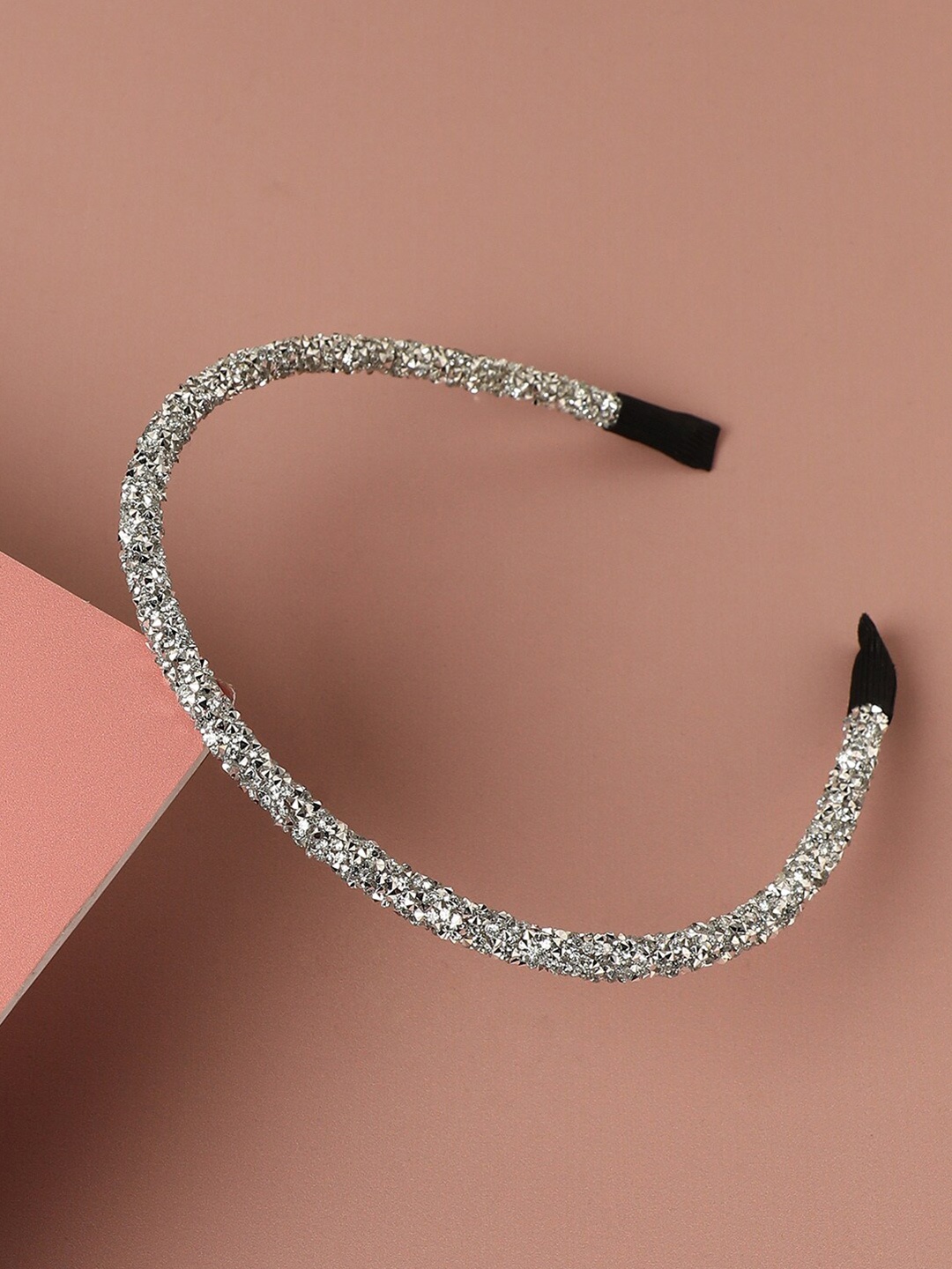 

SOHI Women Embellished Hairband, Silver