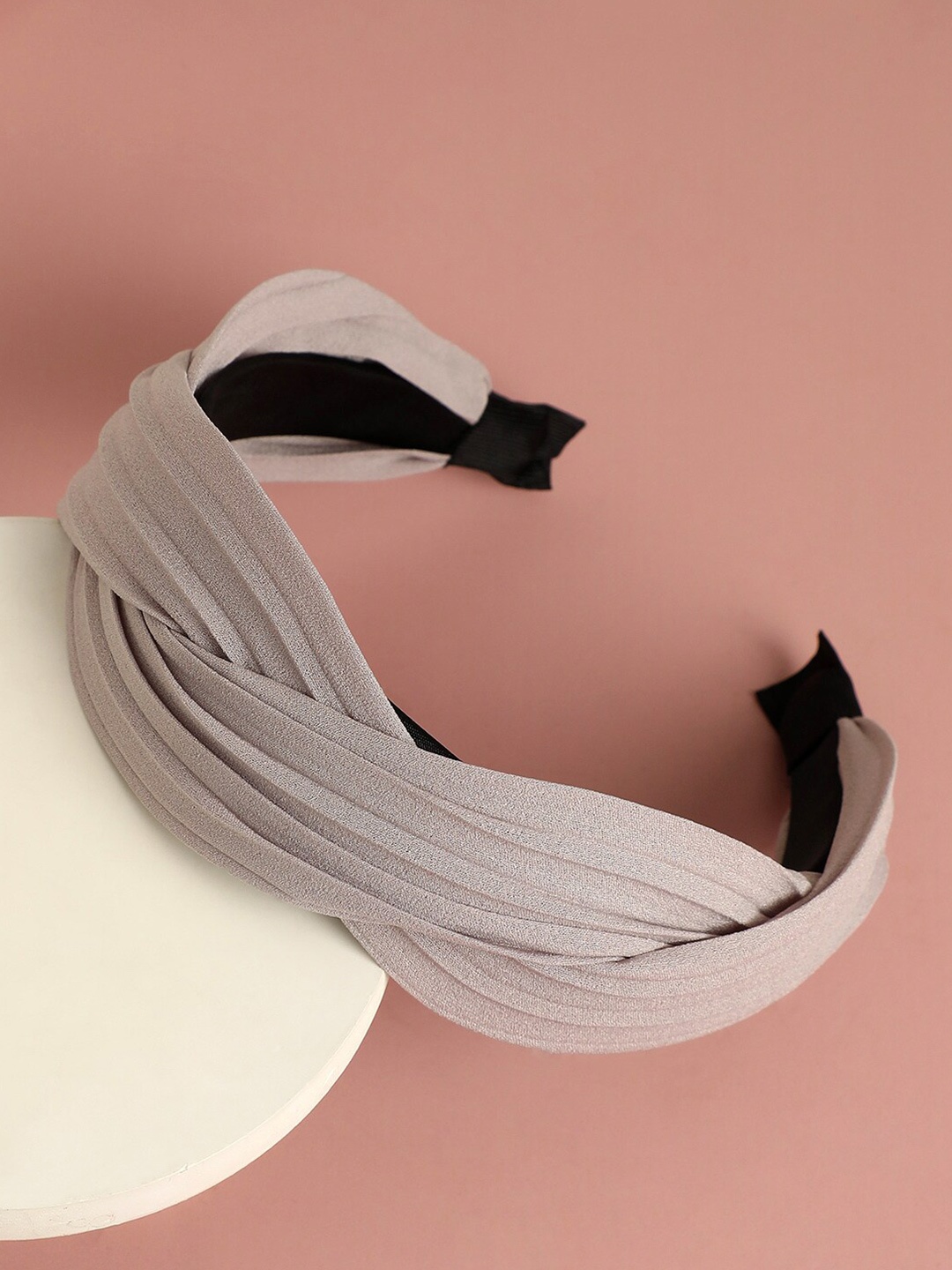 

SOHI Women Textured Hairband, Grey