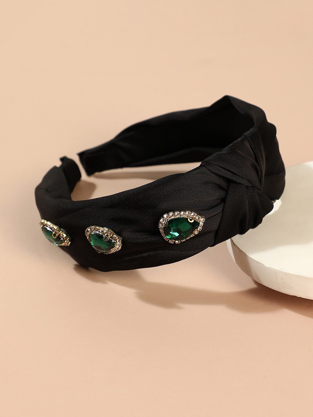 

SOHI Embellished Hairband, Black
