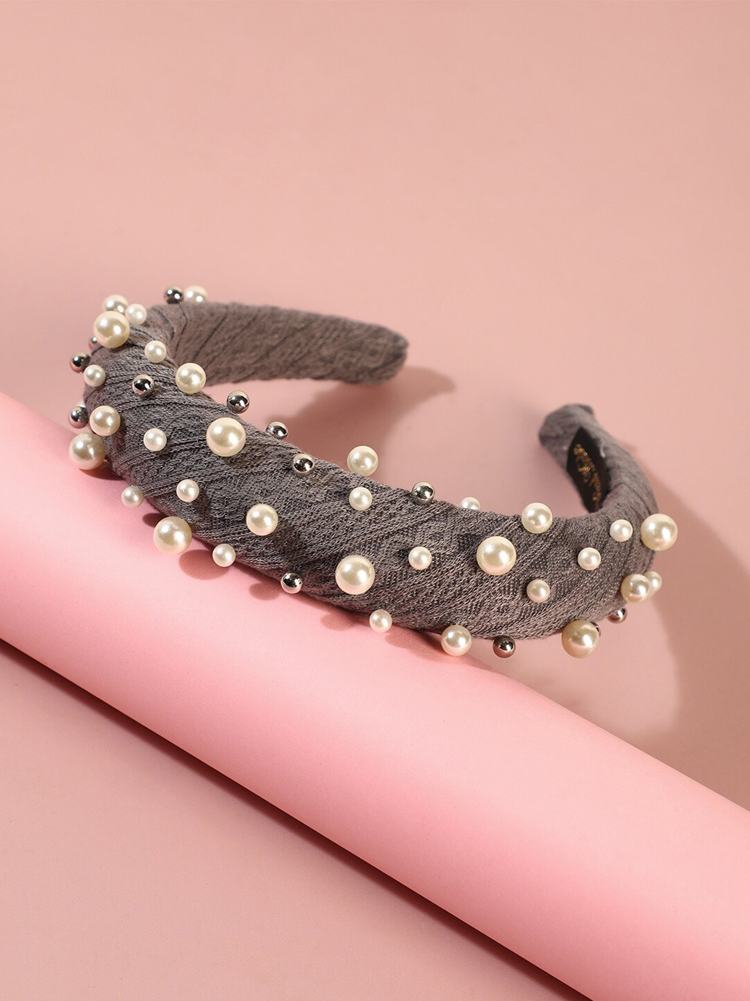 

SOHI Women Beaded Hairband, Purple