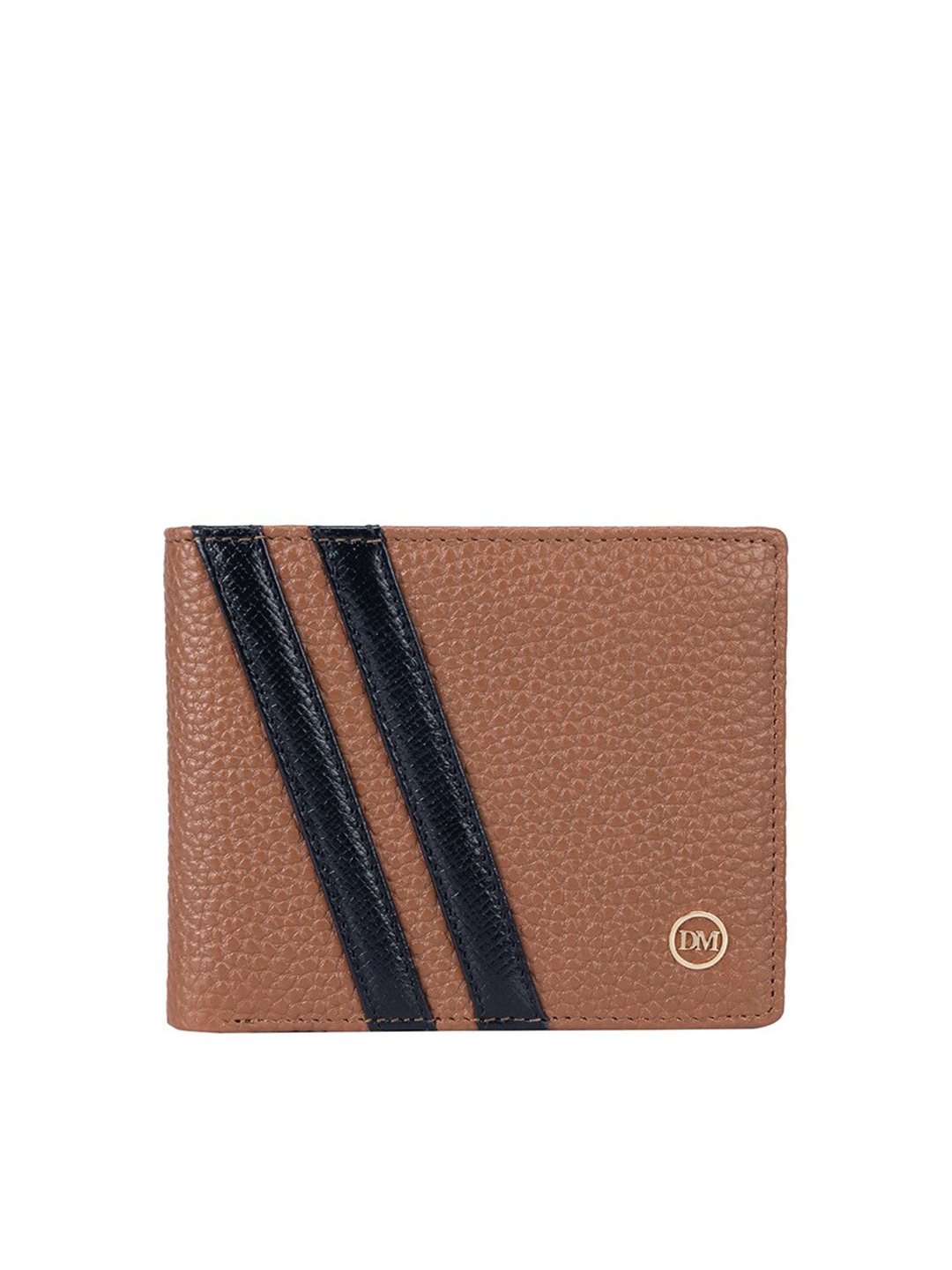 

Da Milano Women Textured Leather Two Fold Wallet, Brown