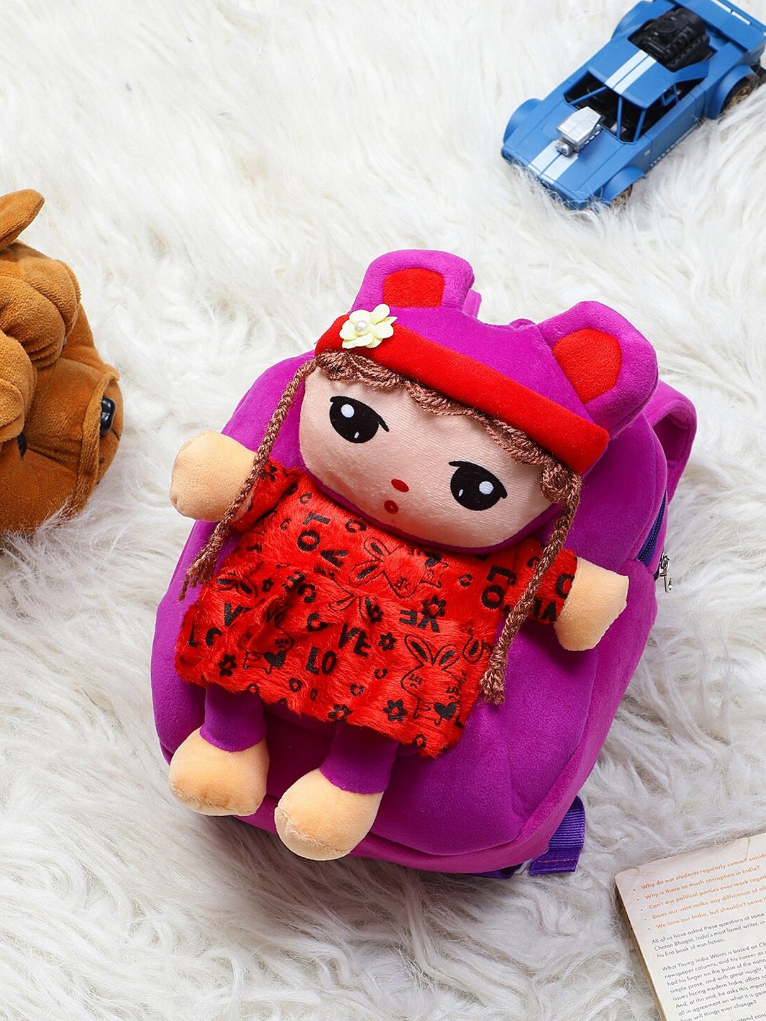 

Bag Pepper Kids Fur Mini Doll Backpack, Purple
