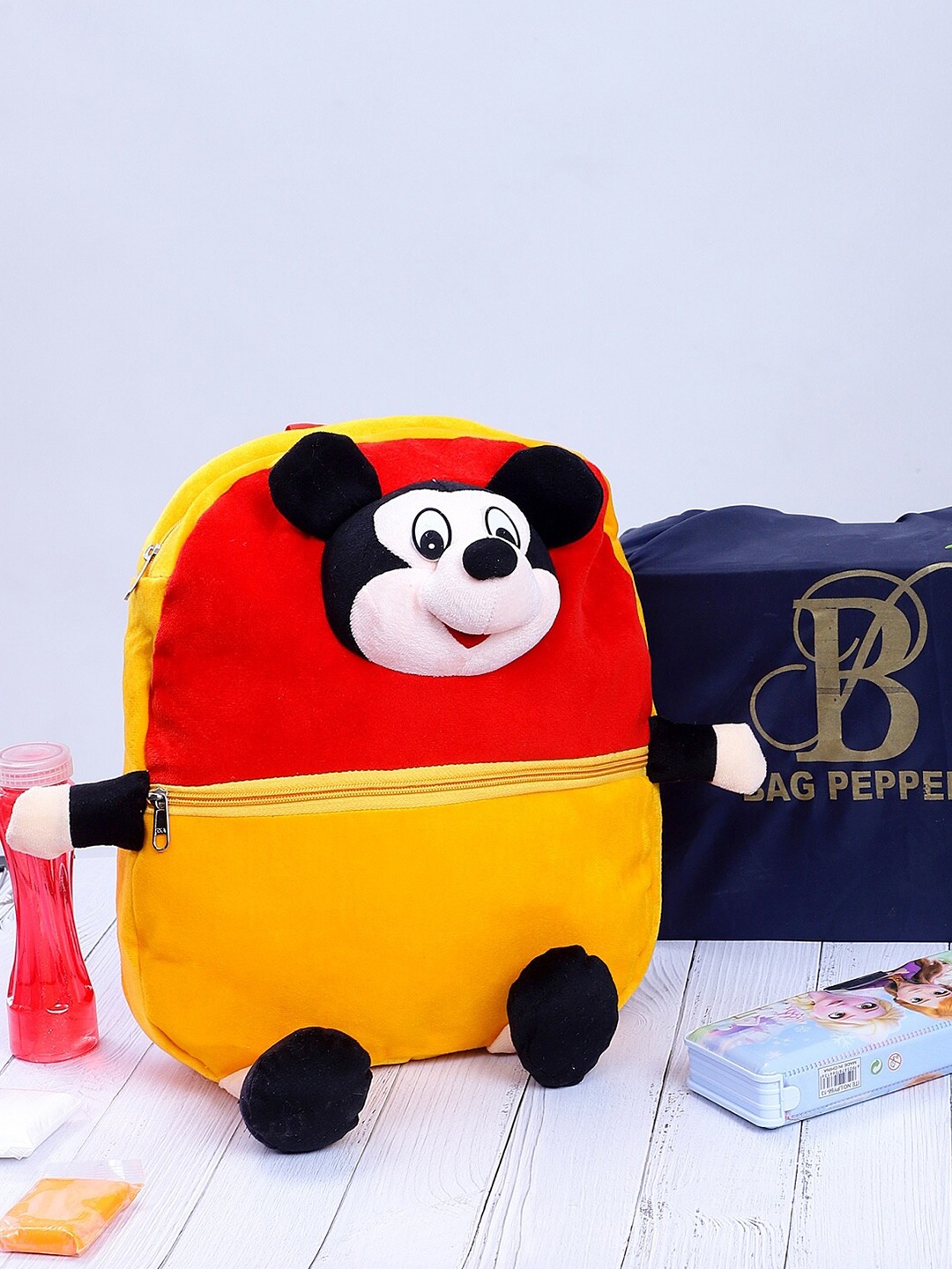 

Bag Pepper Kids Colourblocked Micky Mouse Backpack, Orange