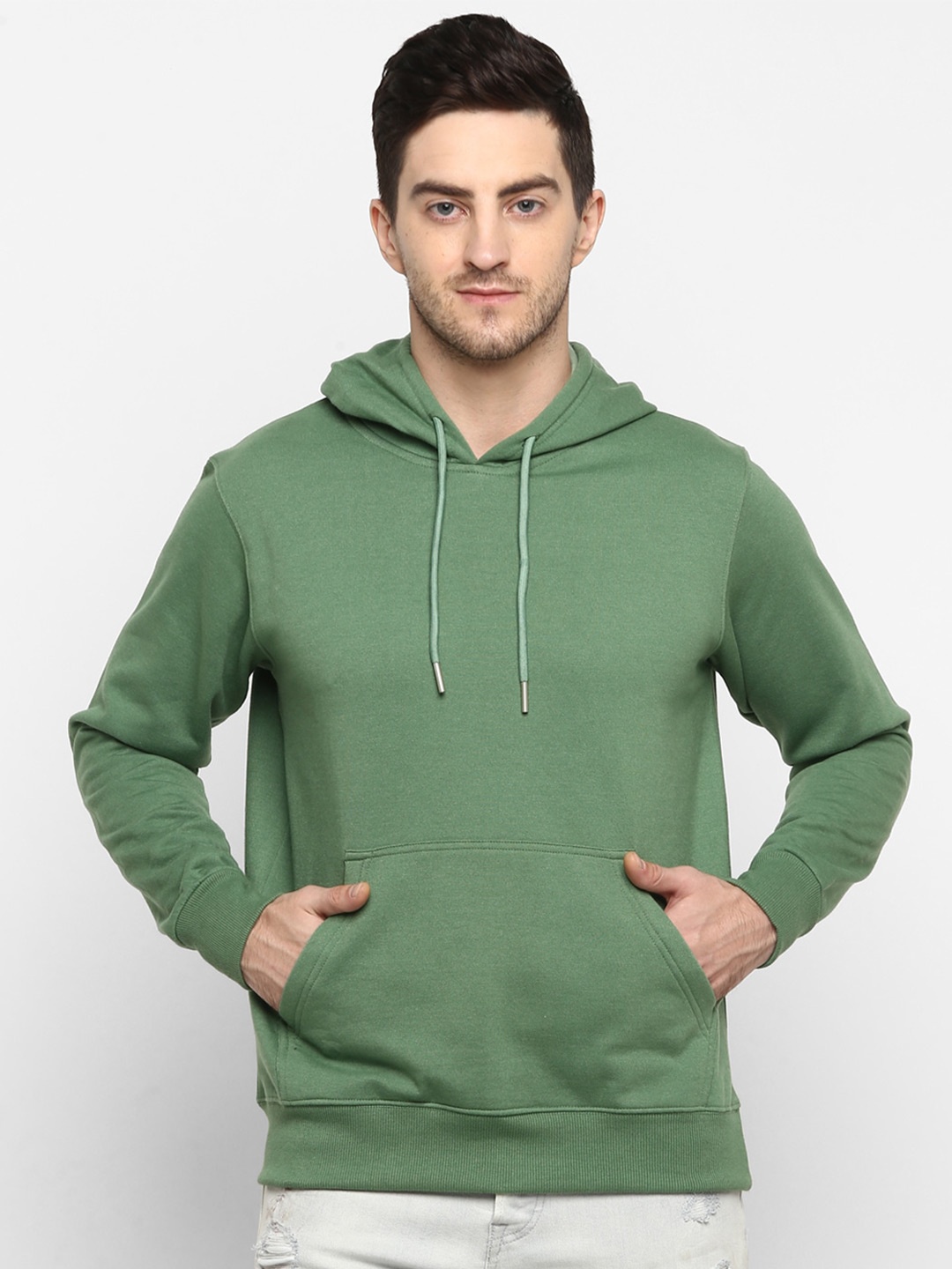 

Alan Jones Men Hooded Pullover Sweatshirt, Green