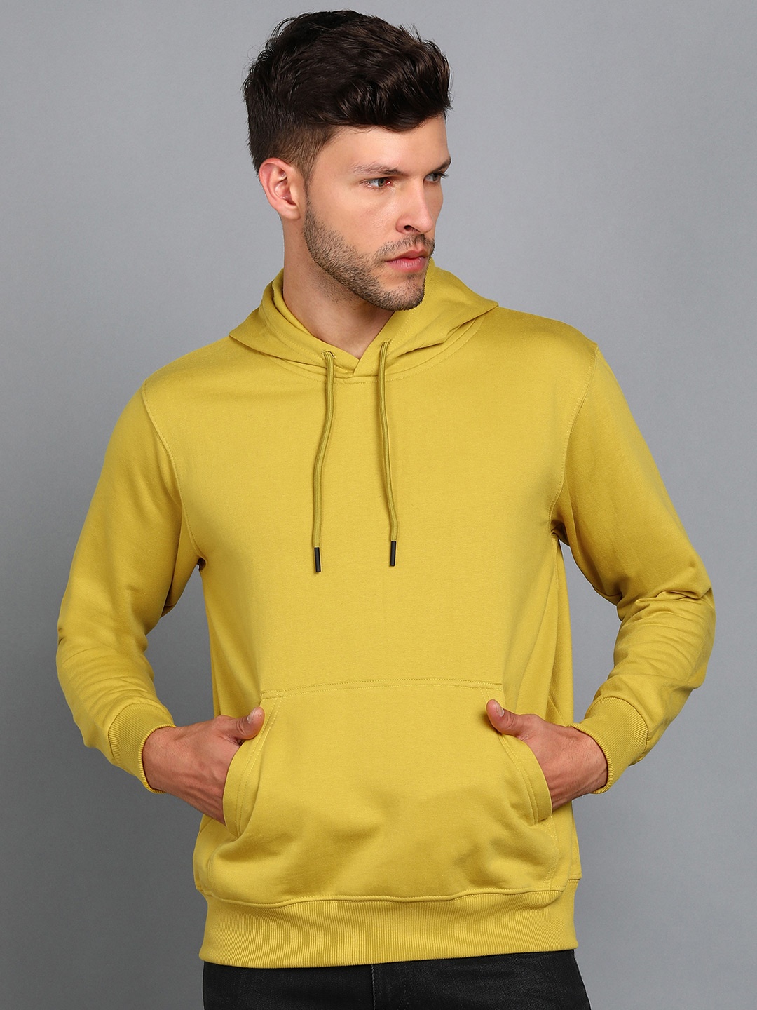 

Alan Jones Men Hooded Pullover Sweatshirt, Yellow