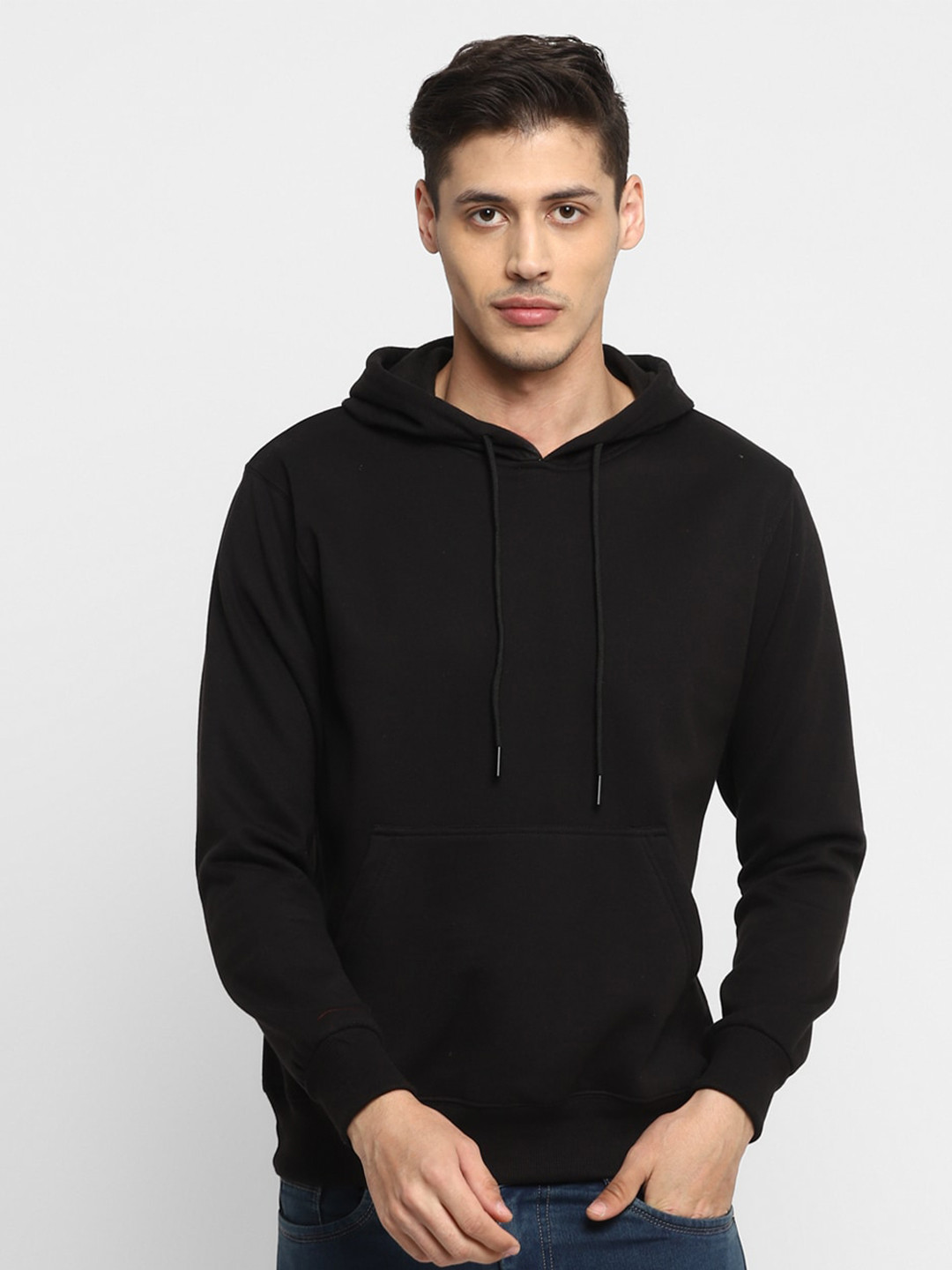 

Alan Jones Men Hooded Pullover Sweatshirt, Black