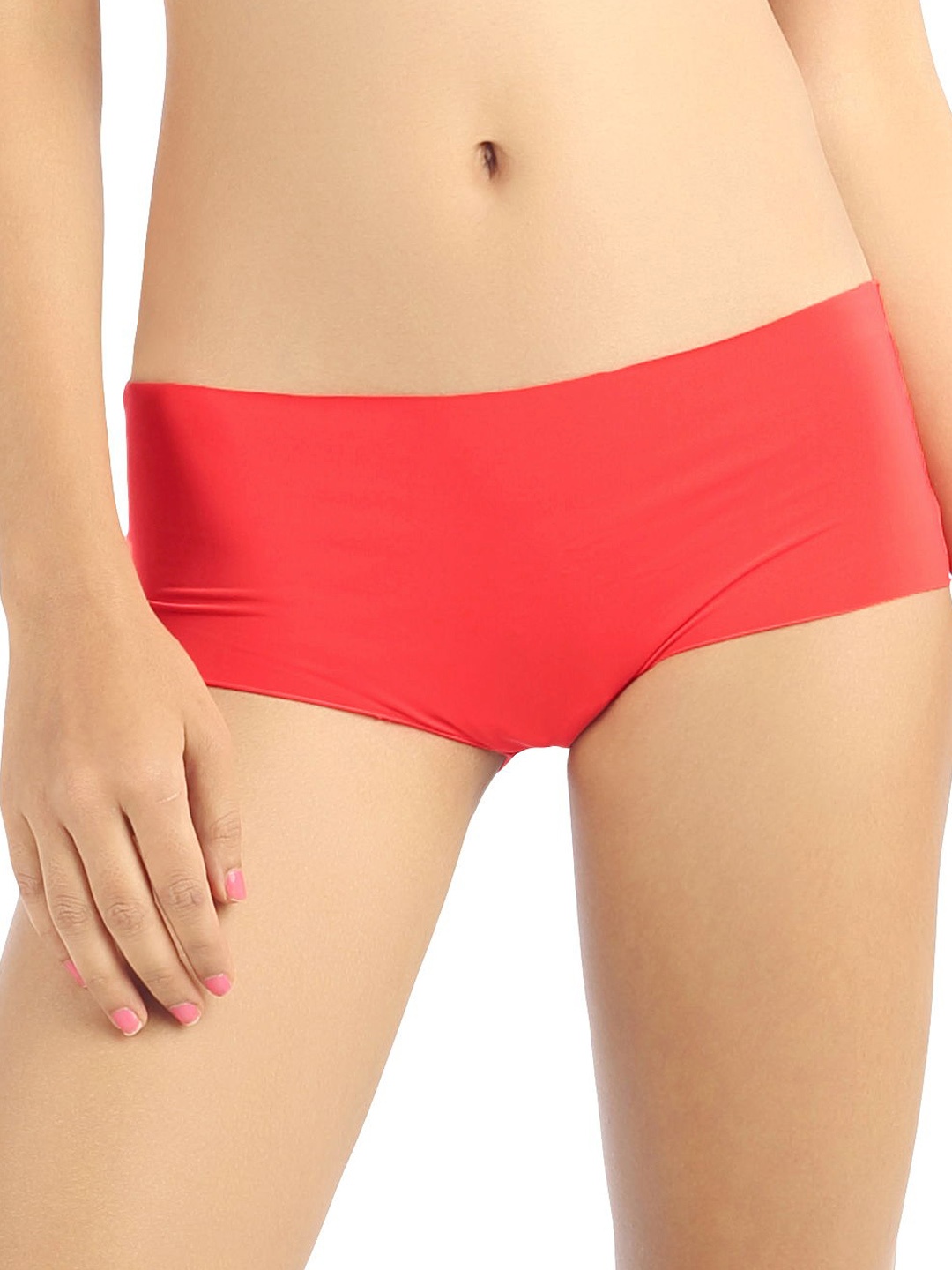 

Candyskin Women Red Seamless Hipster Briefs CS-PNTY