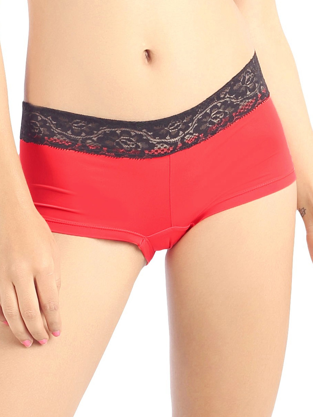 

Candyskin Women Red Lace Boyshorts