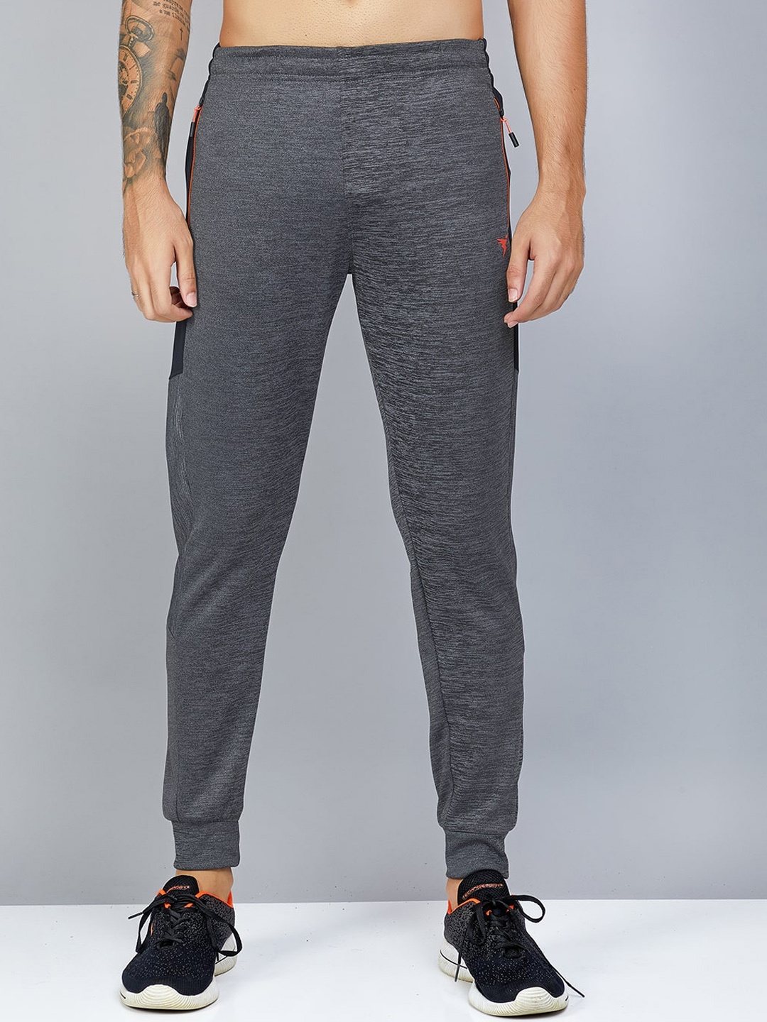 

Technosport Men Slim Fit Anti-Microbial Joggers, Grey
