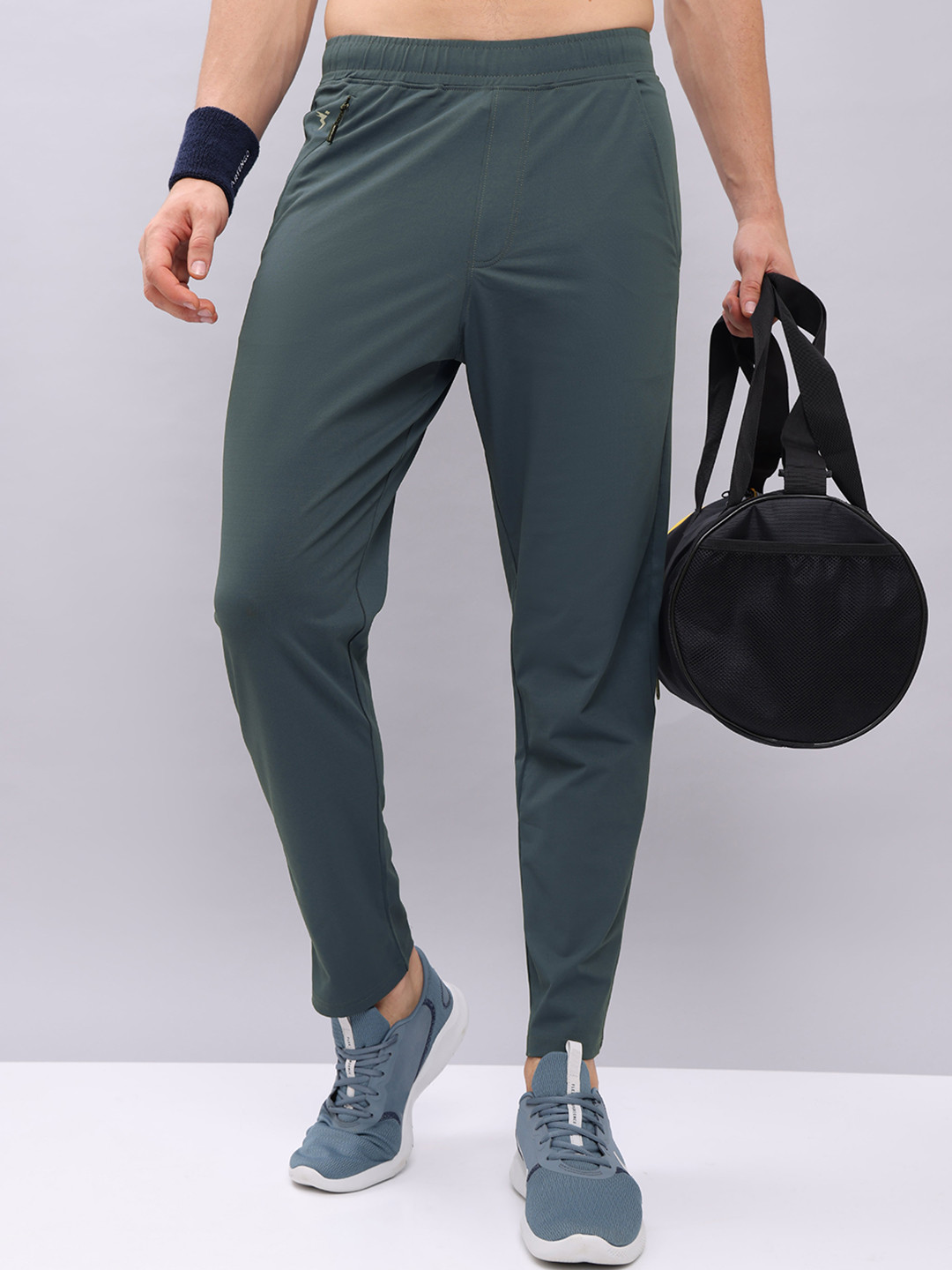 

Technosport Men Slim Fit Active Track Pants with Rapid Dry Technology, Blue